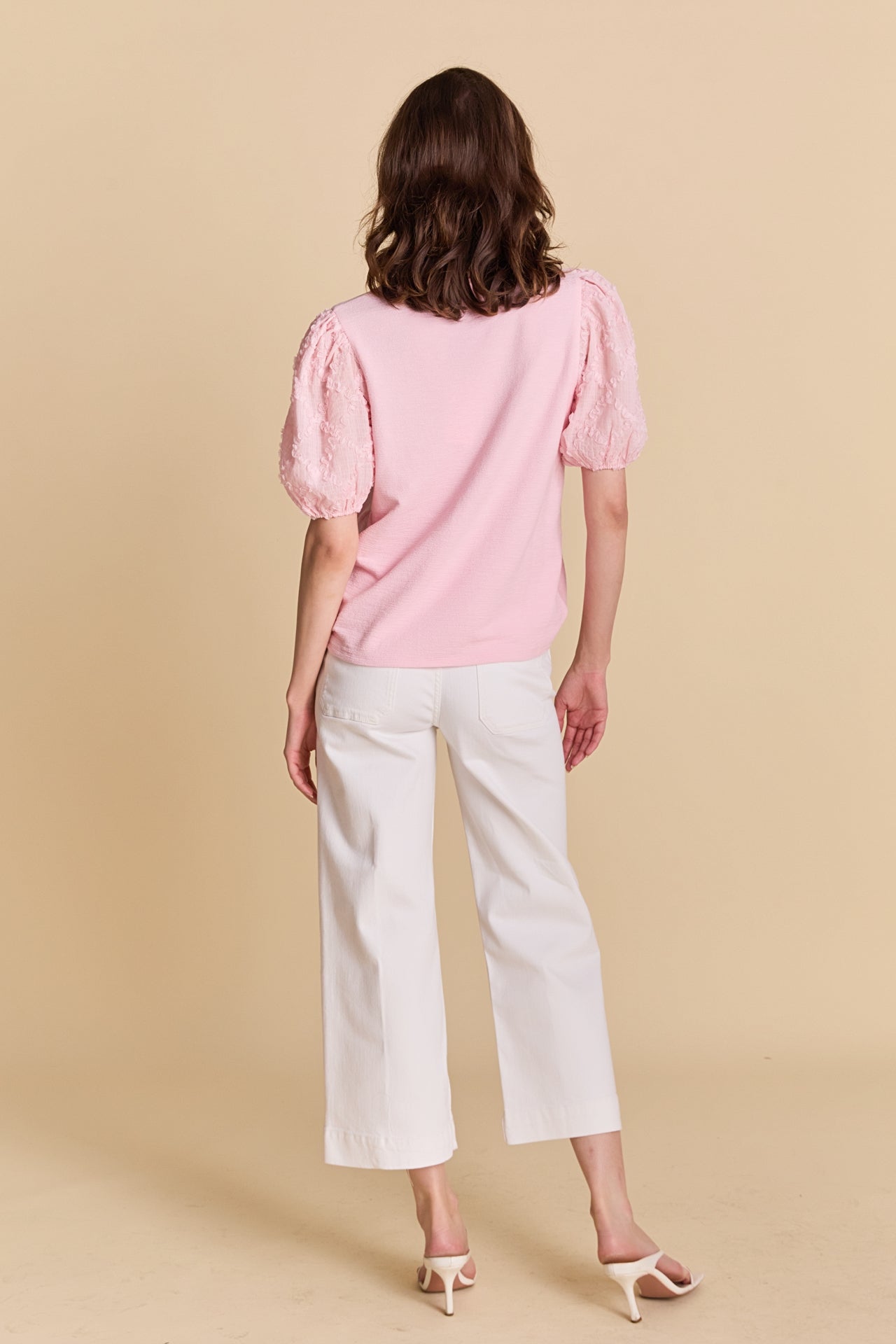 ENGLISH FACTORY - Texture Mixed Media Top - TOPS available at Objectrare