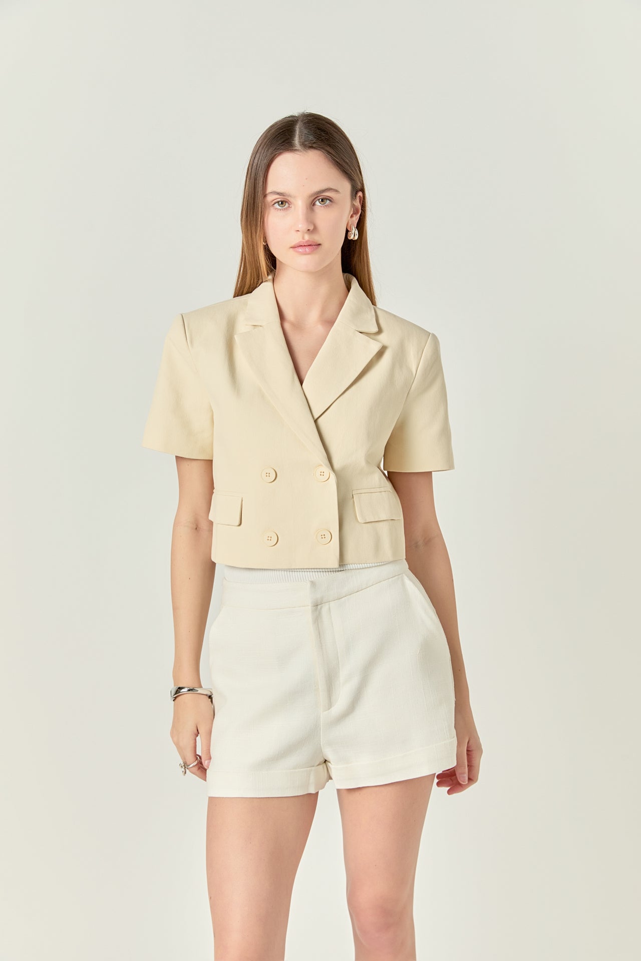 ENGLISH FACTORY - Short Sleeve Blazer - BLAZERS available at Objectrare