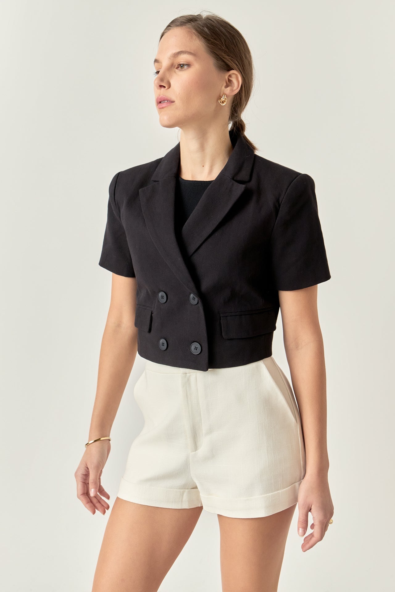 ENGLISH FACTORY - Short Sleeve Blazer - BLAZERS available at Objectrare