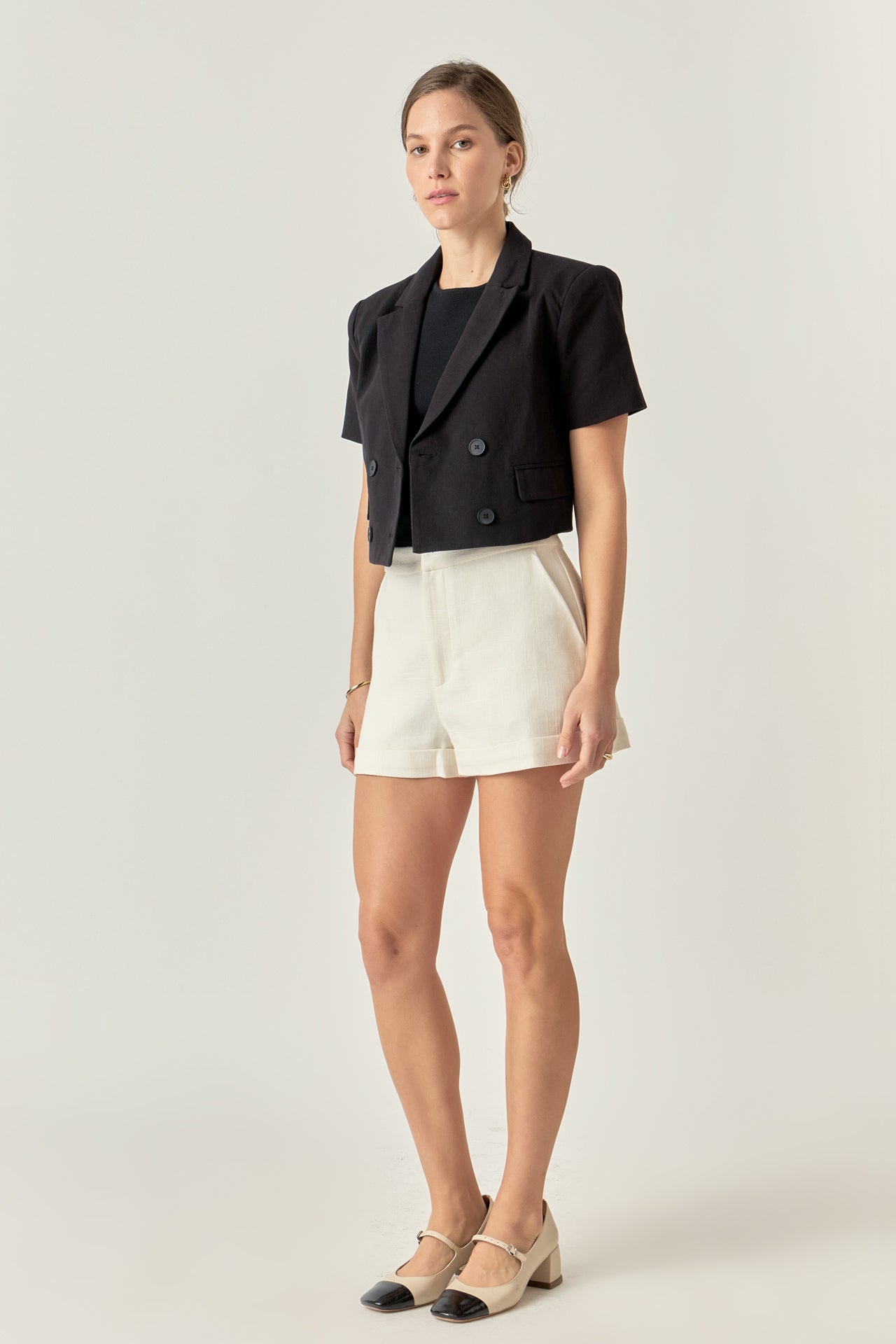 ENGLISH FACTORY - Short Sleeve Blazer - BLAZERS available at Objectrare