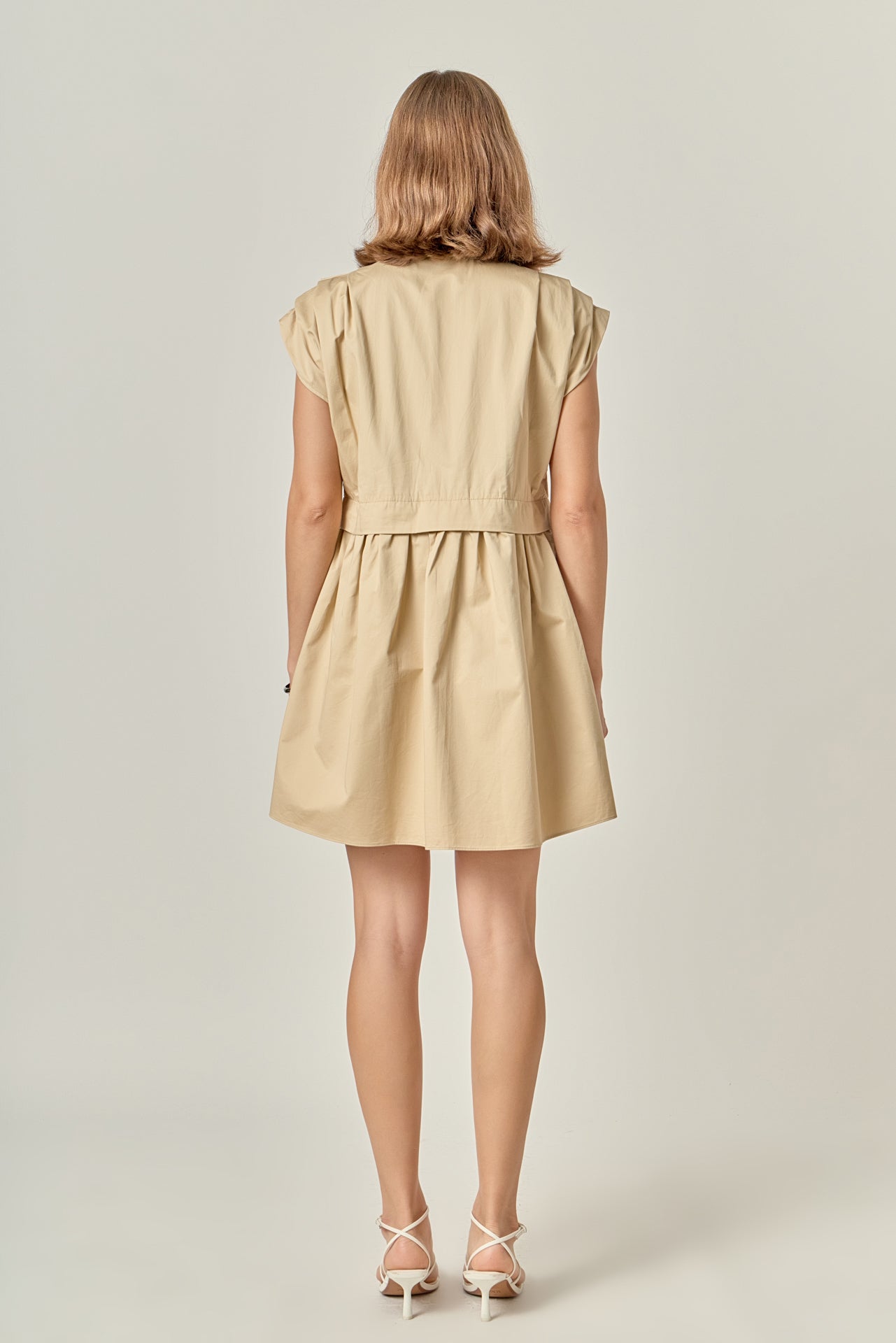 ENGLISH FACTORY - Pleated Shoulder Shirt Dress - DRESSES available at Objectrare