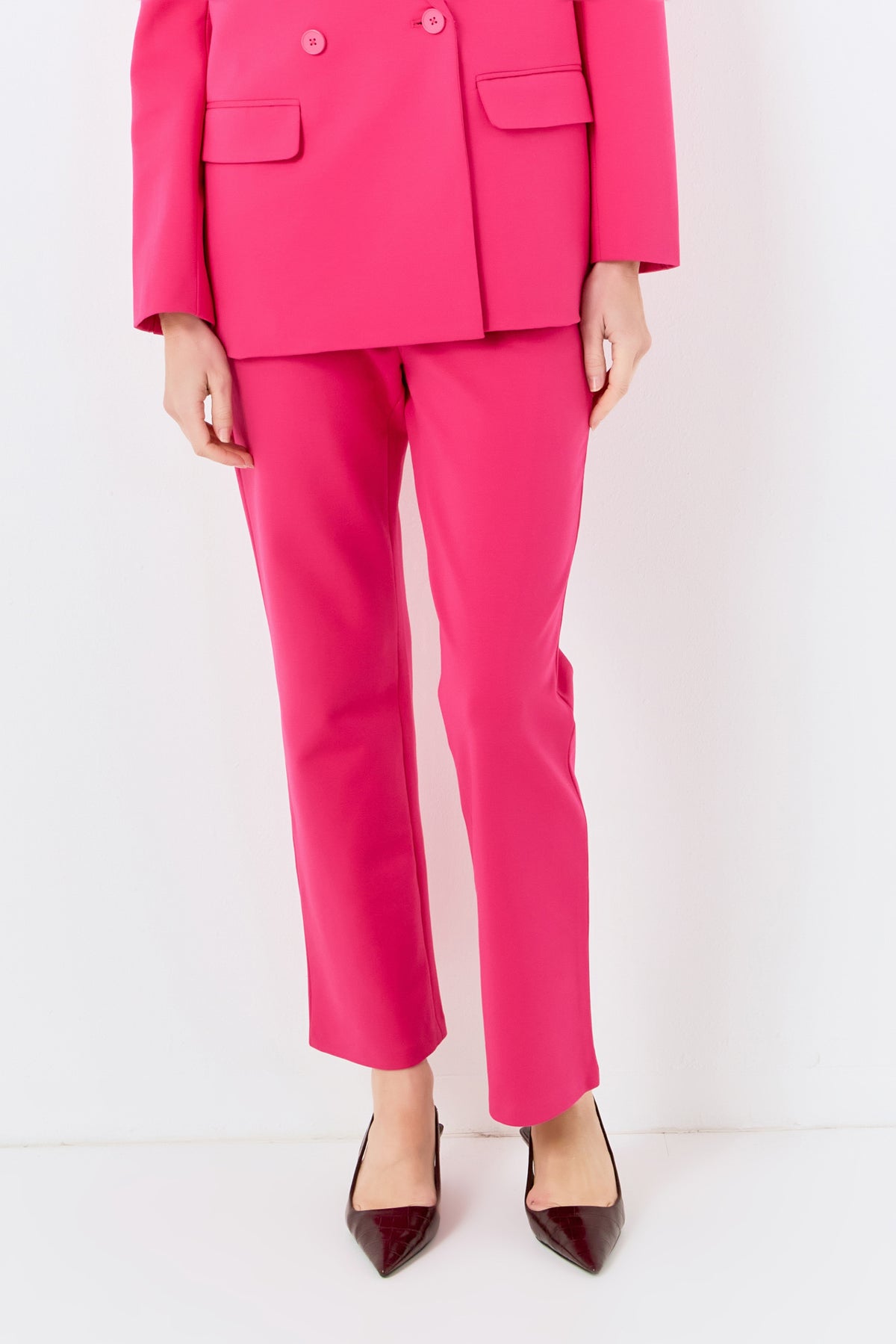 ENGLISH FACTORY - High-waist Knit Pants - PANTS available at Objectrare
