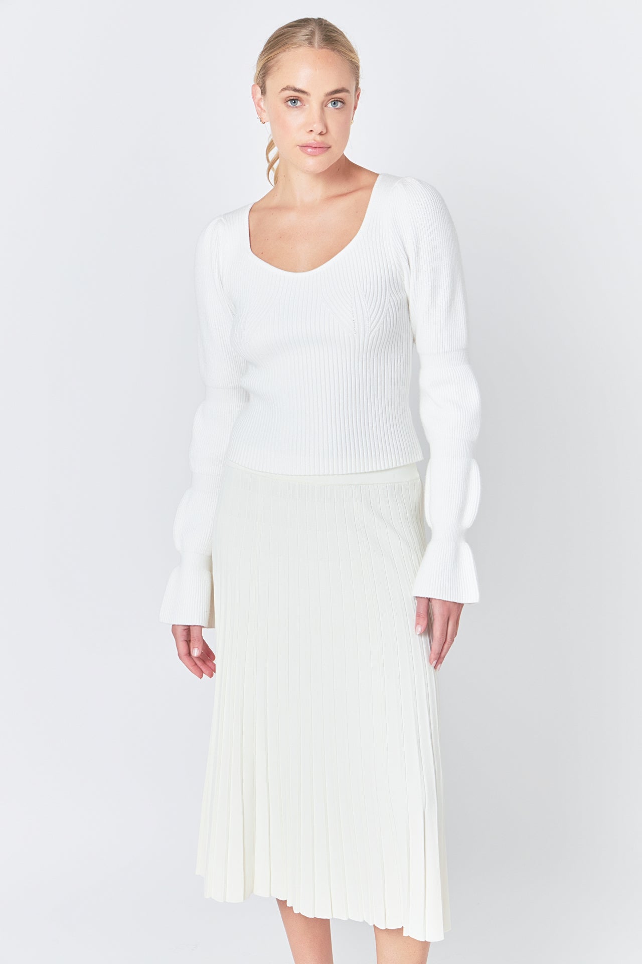 ENDLESS ROSE - Balloon Sleeve Sweater - SWEATERS & KNITS available at Objectrare