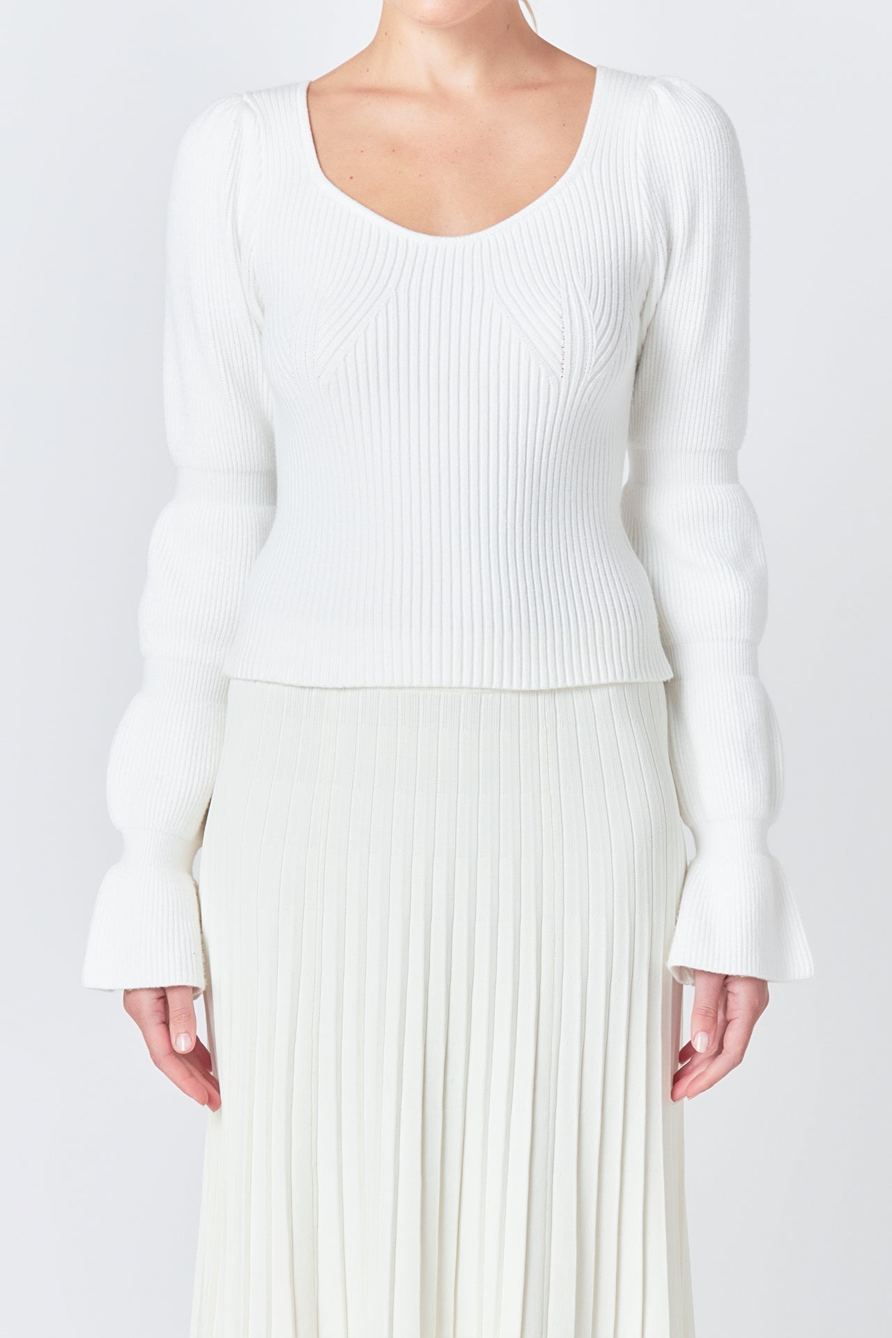 ENDLESS ROSE - Balloon Sleeve Sweater - SWEATERS & KNITS available at Objectrare