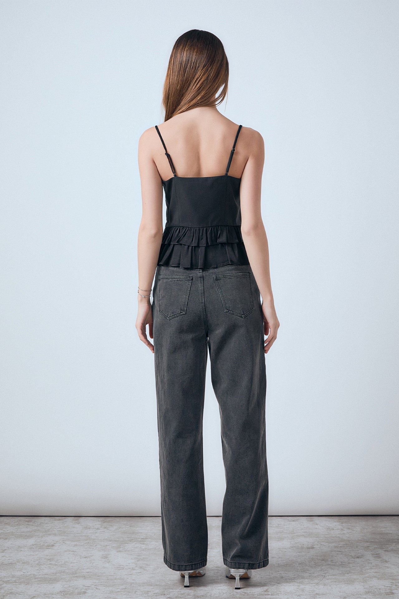 ENDLESS ROSE - Mixed Media Layered Top - TOPS available at Objectrare