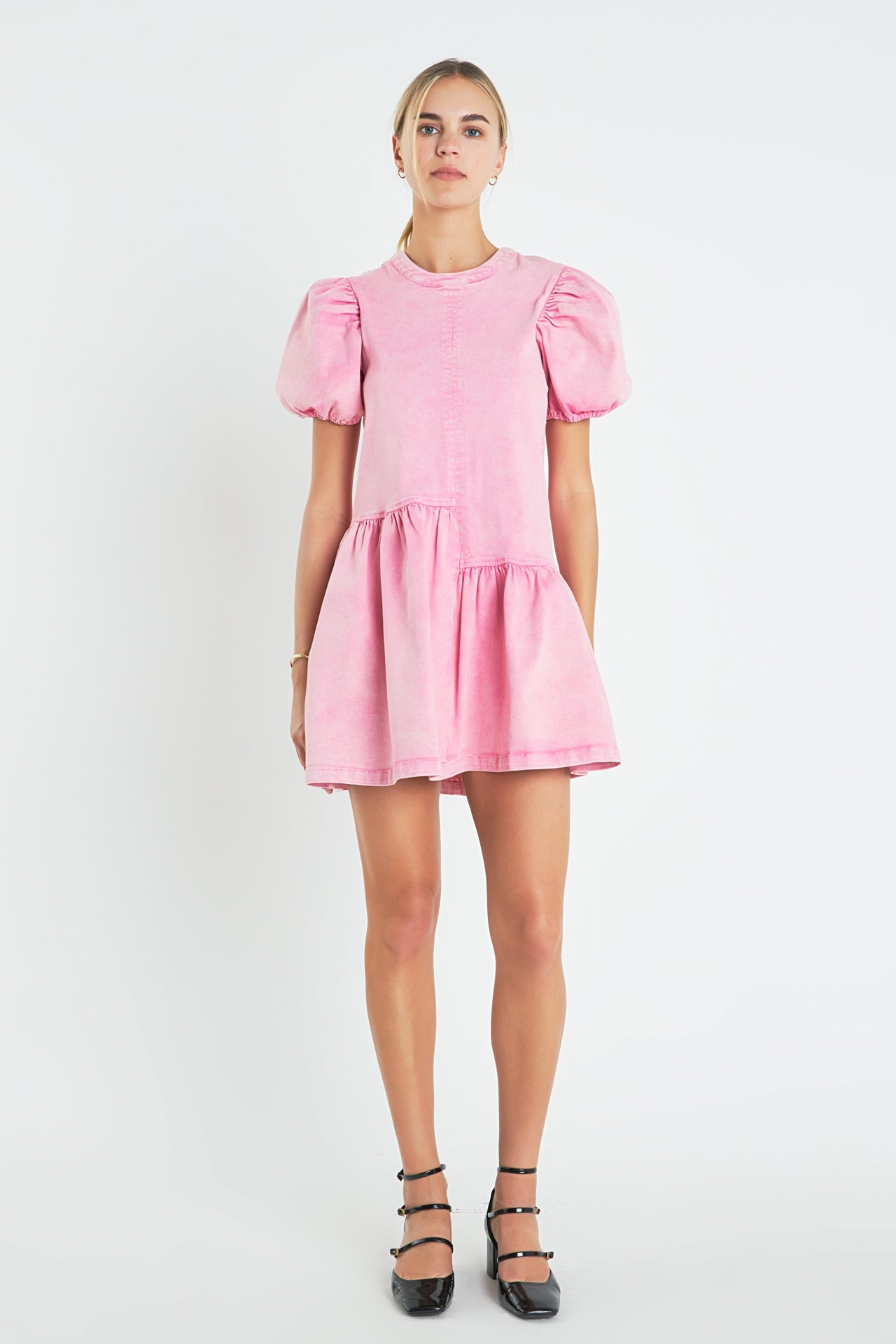 ENGLISH FACTORY - Stretch Denim Mini Dress - DRESSES available at Objectrare
