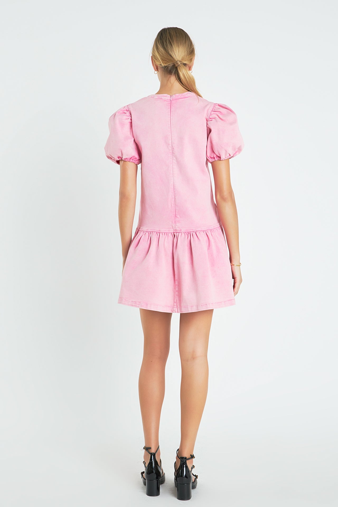 ENGLISH FACTORY - Stretch Denim Mini Dress - DRESSES available at Objectrare