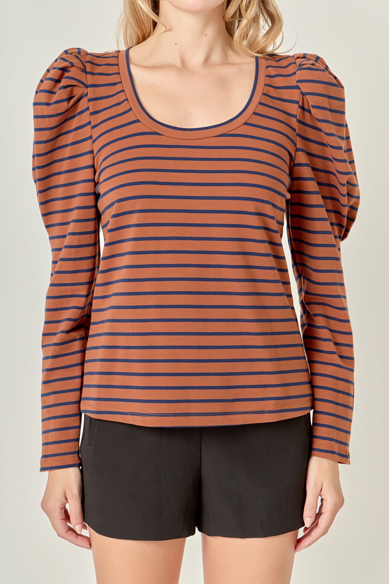 ENGLISH FACTORY - Puff Sleeve Knit Top - TOPS available at Objectrare