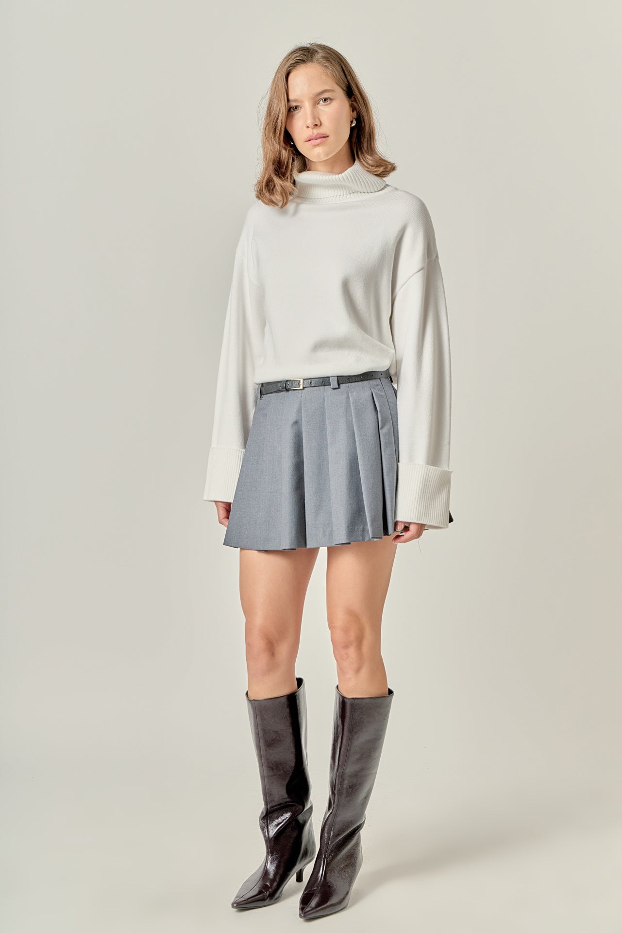 ENGLISH FACTORY - Turtle Neck Sweater - SWEATERS & KNITS available at Objectrare