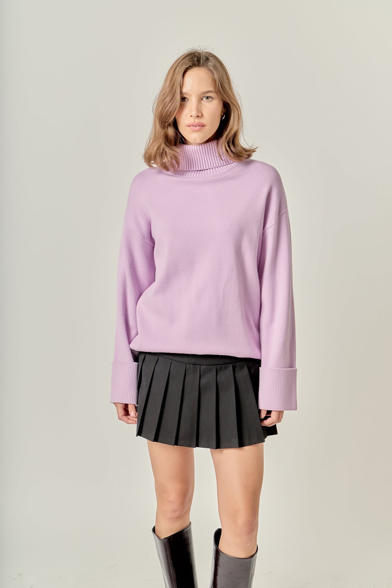 ENGLISH FACTORY - Turtle Neck Sweater - SWEATERS & KNITS available at Objectrare