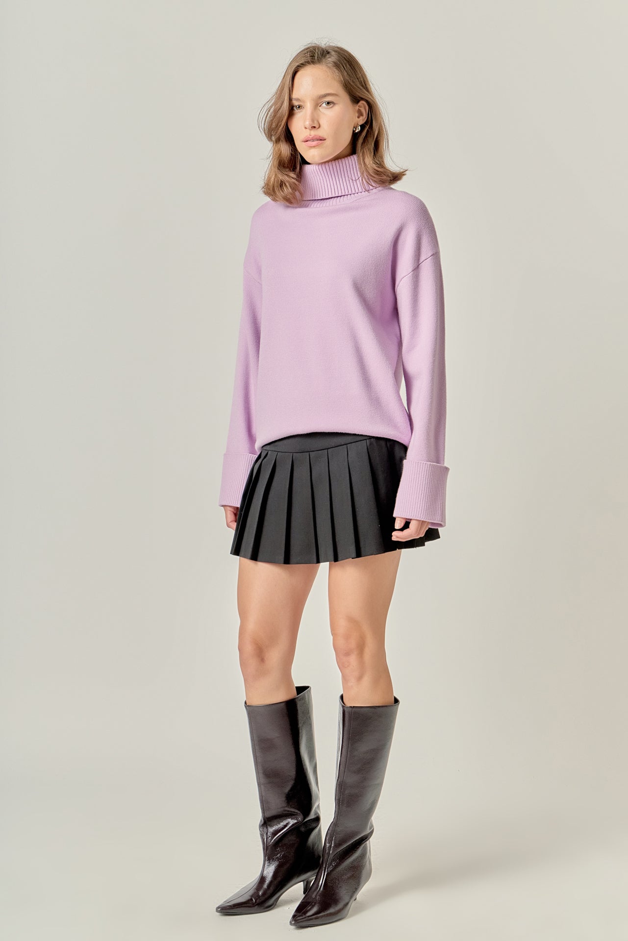 ENGLISH FACTORY - Turtle Neck Sweater - SWEATERS & KNITS available at Objectrare