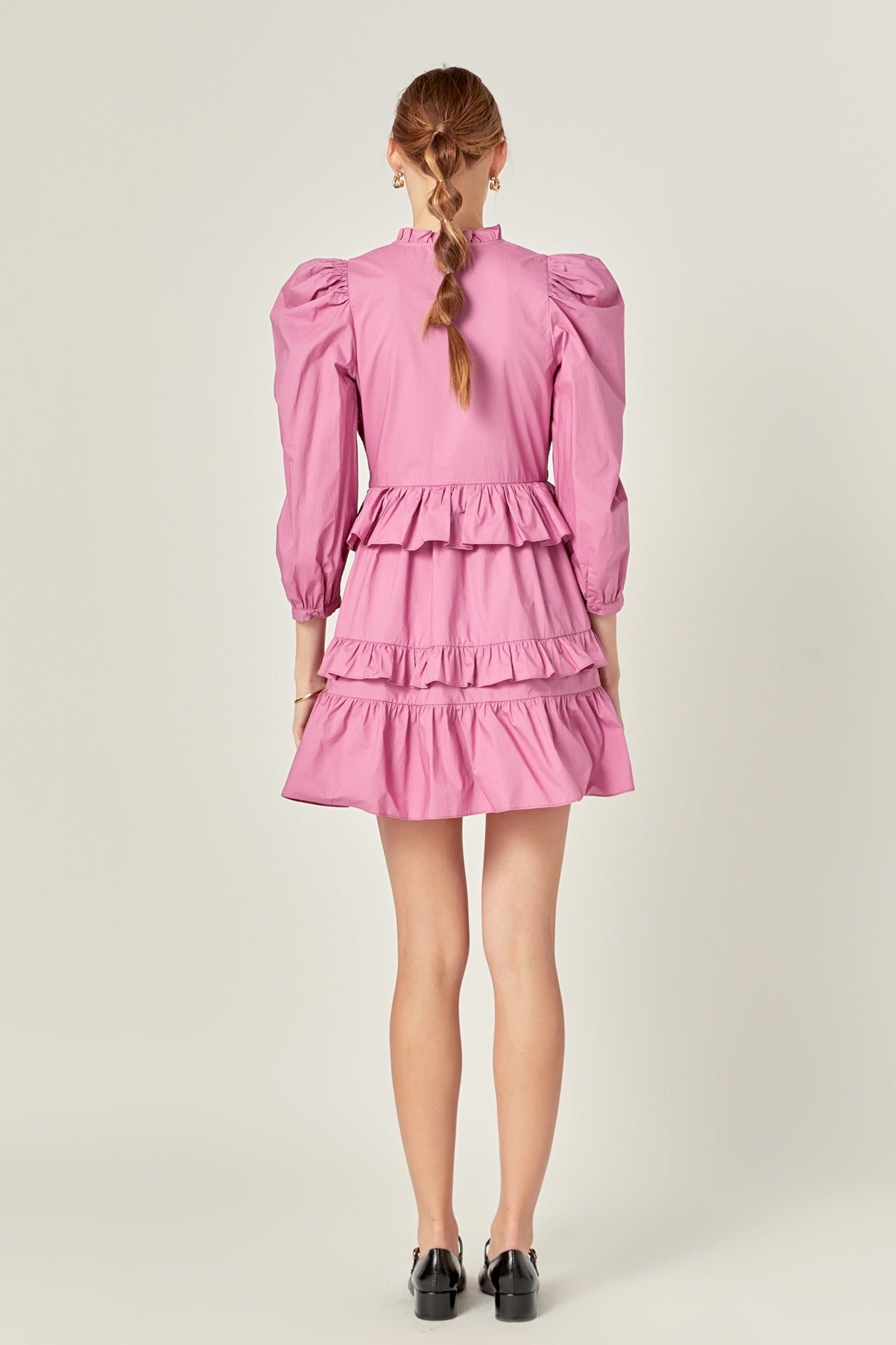 ENGLISH FACTORY - Smocking Detail Mini Dress - DRESSES available at Objectrare