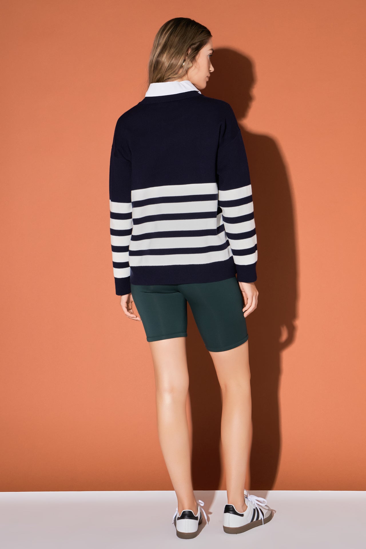 ENGLISH FACTORY - Stripe Round Neck Sweater - SWEATERS & KNITS available at Objectrare
