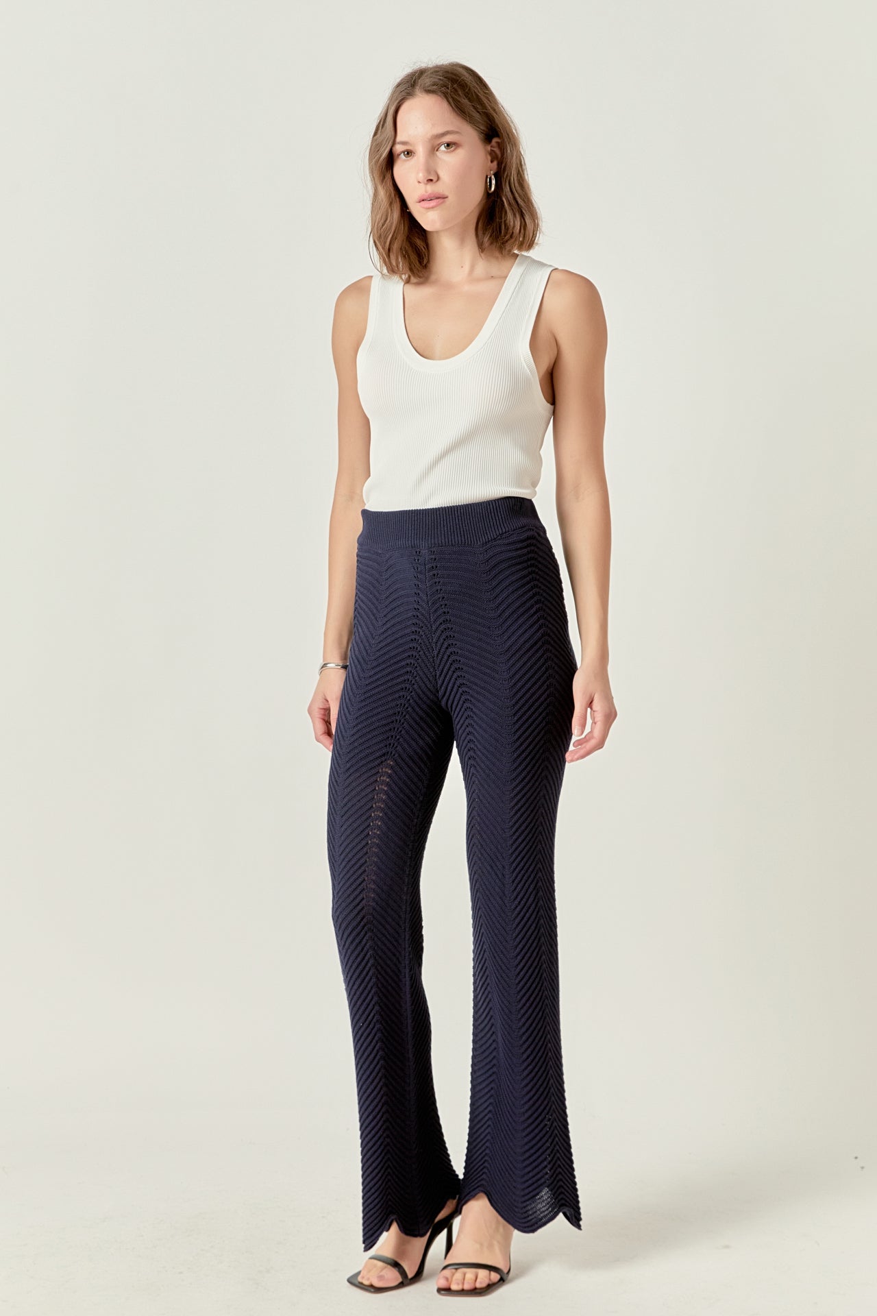 ENGLISH FACTORY - Crochet Knit Pants - PANTS available at Objectrare