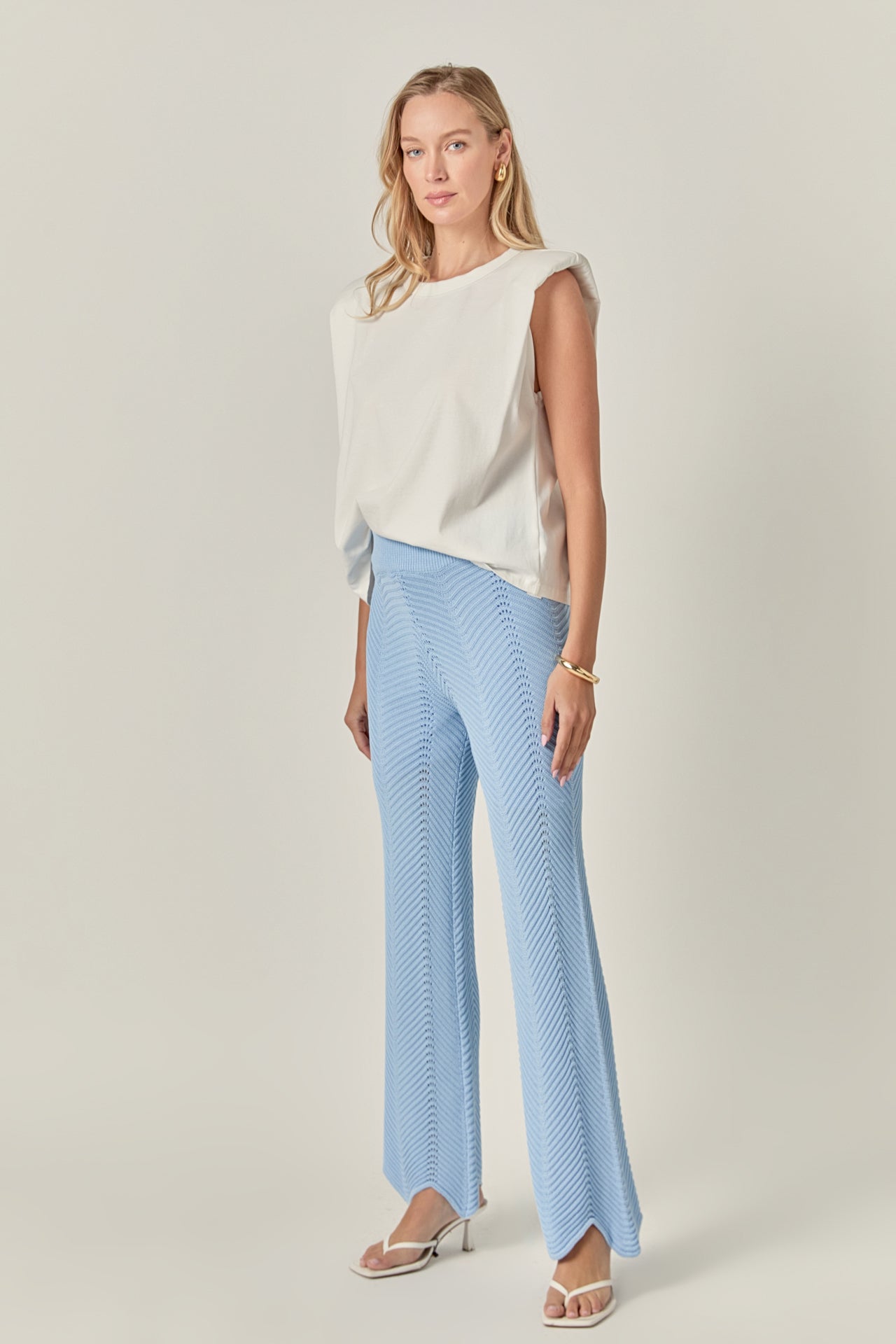 ENGLISH FACTORY - Crochet Knit Pants - PANTS available at Objectrare