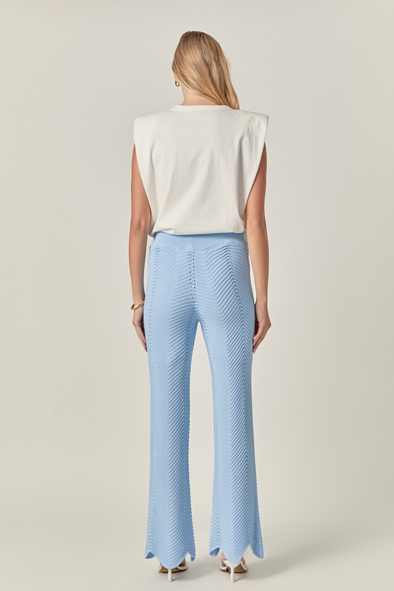 ENGLISH FACTORY - Crochet Knit Pants - PANTS available at Objectrare