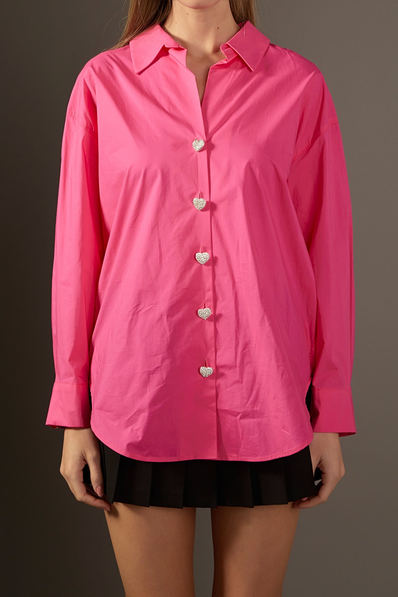 ENGLISH FACTORY - Oversize Collared Shirt - TOPS available at Objectrare