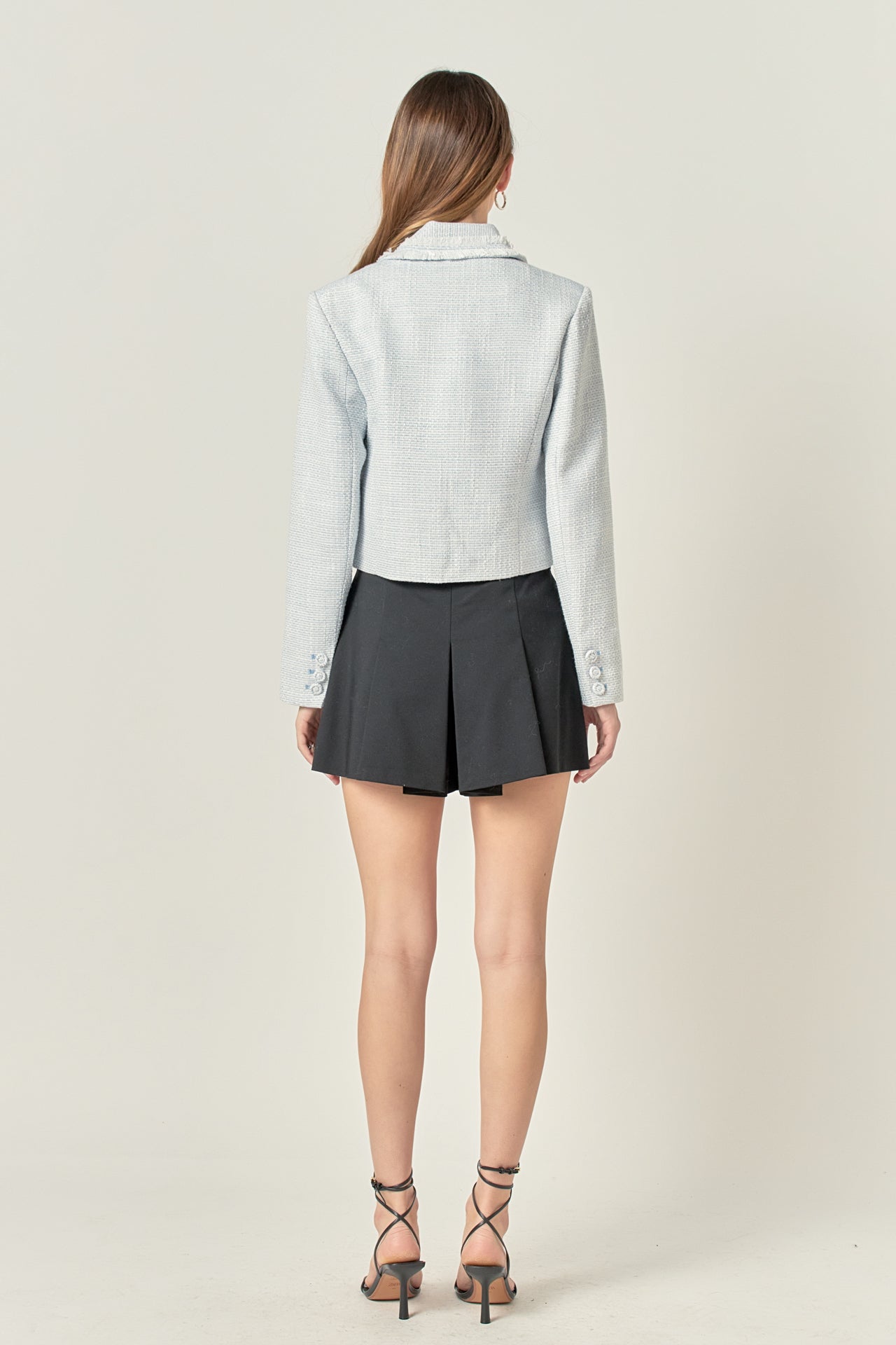 ENGLISH FACTORY - Textured Double Breasted Blazer - BLAZERS available at Objectrare