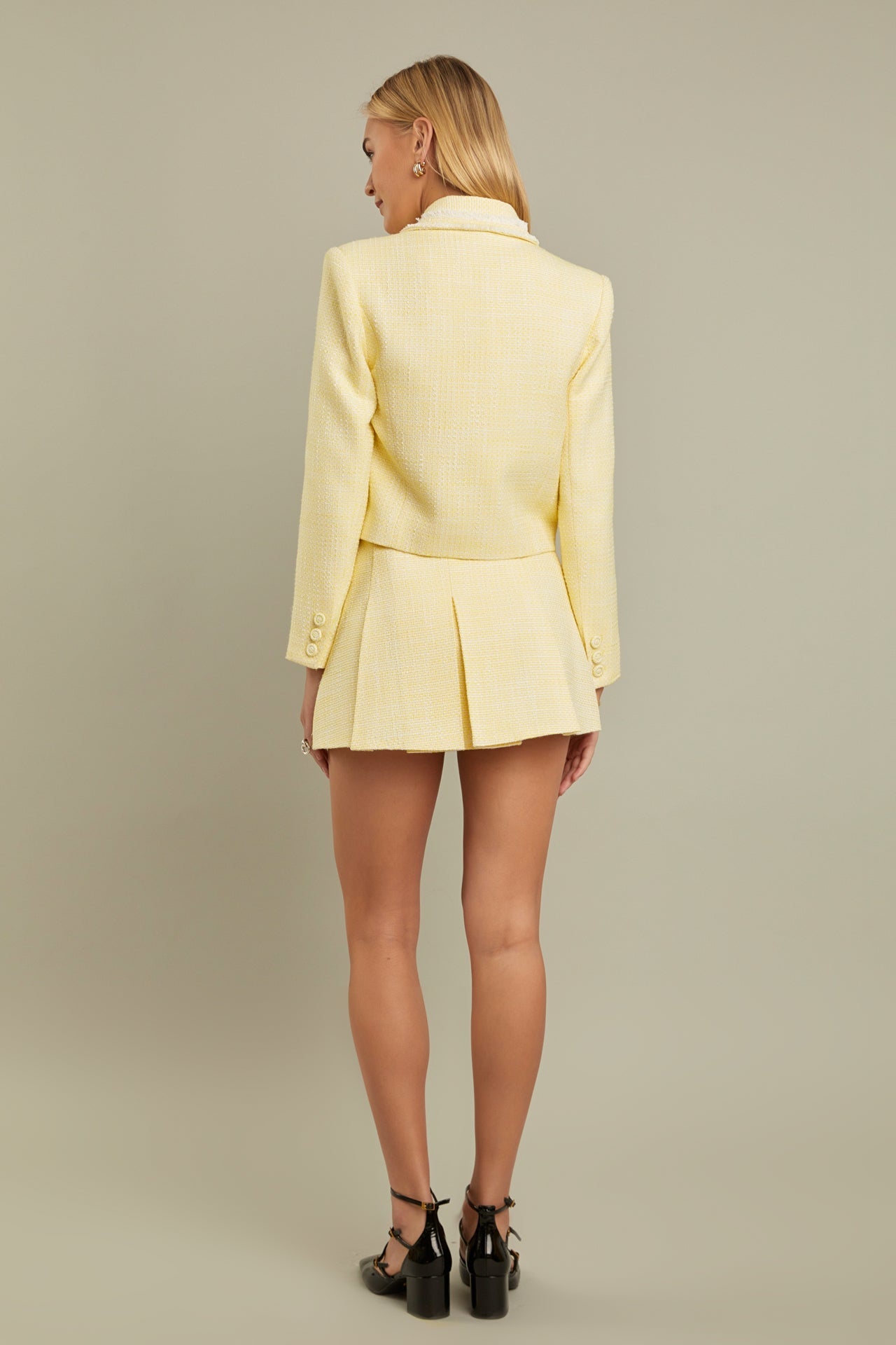 ENGLISH FACTORY - Textured Double Breasted Blazer - BLAZERS available at Objectrare