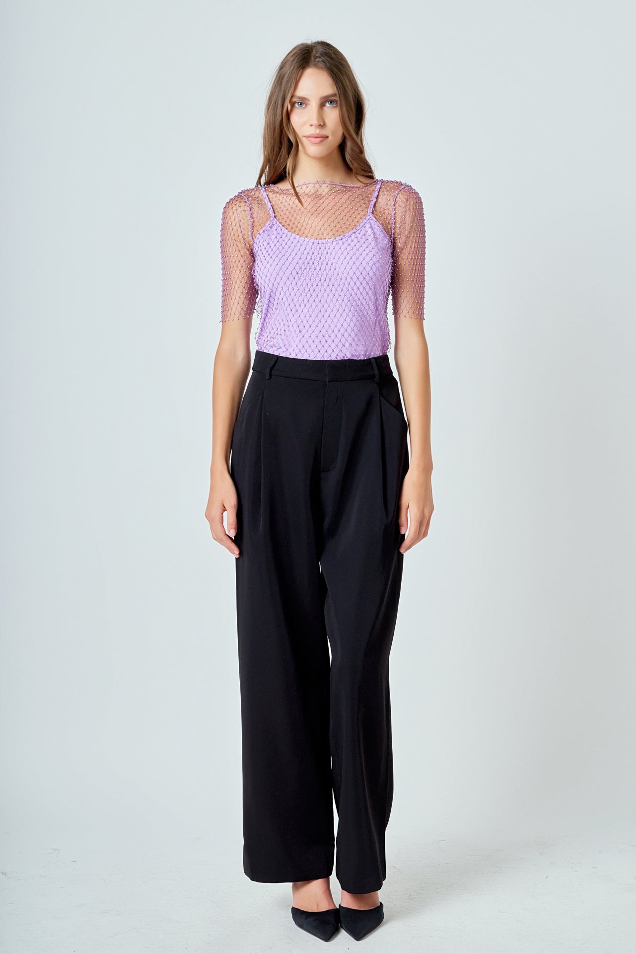 ENDLESS ROSE - Embellishment Short Sleeve Top - TOPS available at Objectrare
