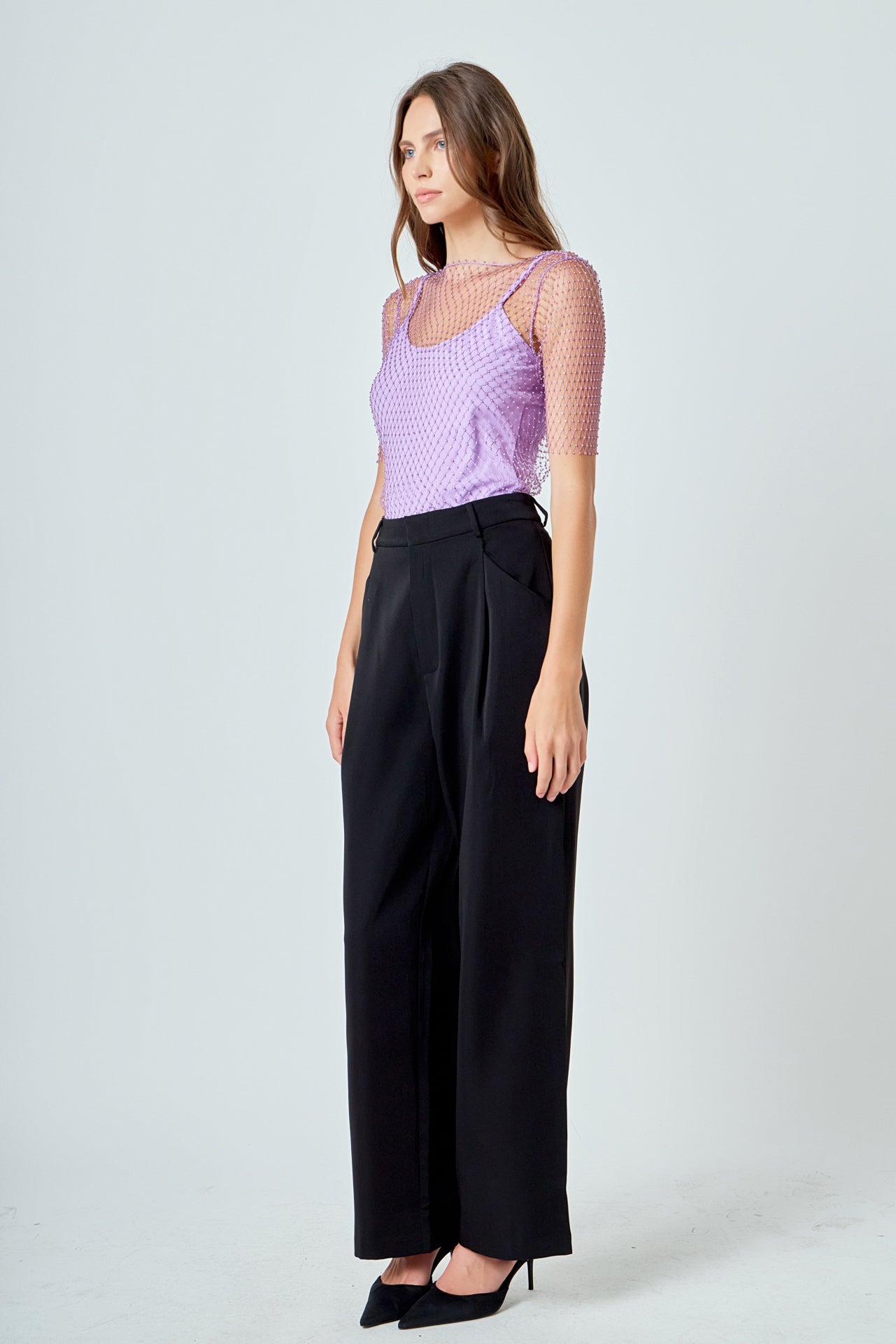 ENDLESS ROSE - Embellishment Short Sleeve Top - TOPS available at Objectrare