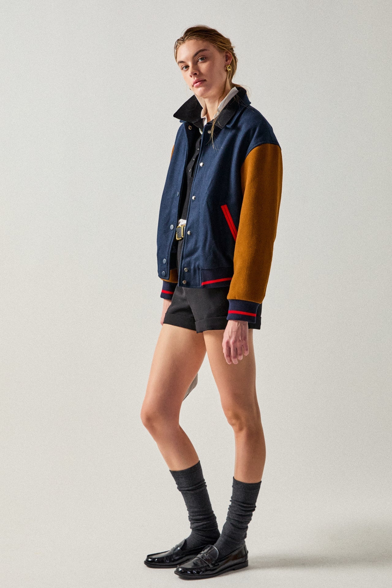 ENGLISH FACTORY - Colorblock Bomber Jacket - JACKETS available at Objectrare