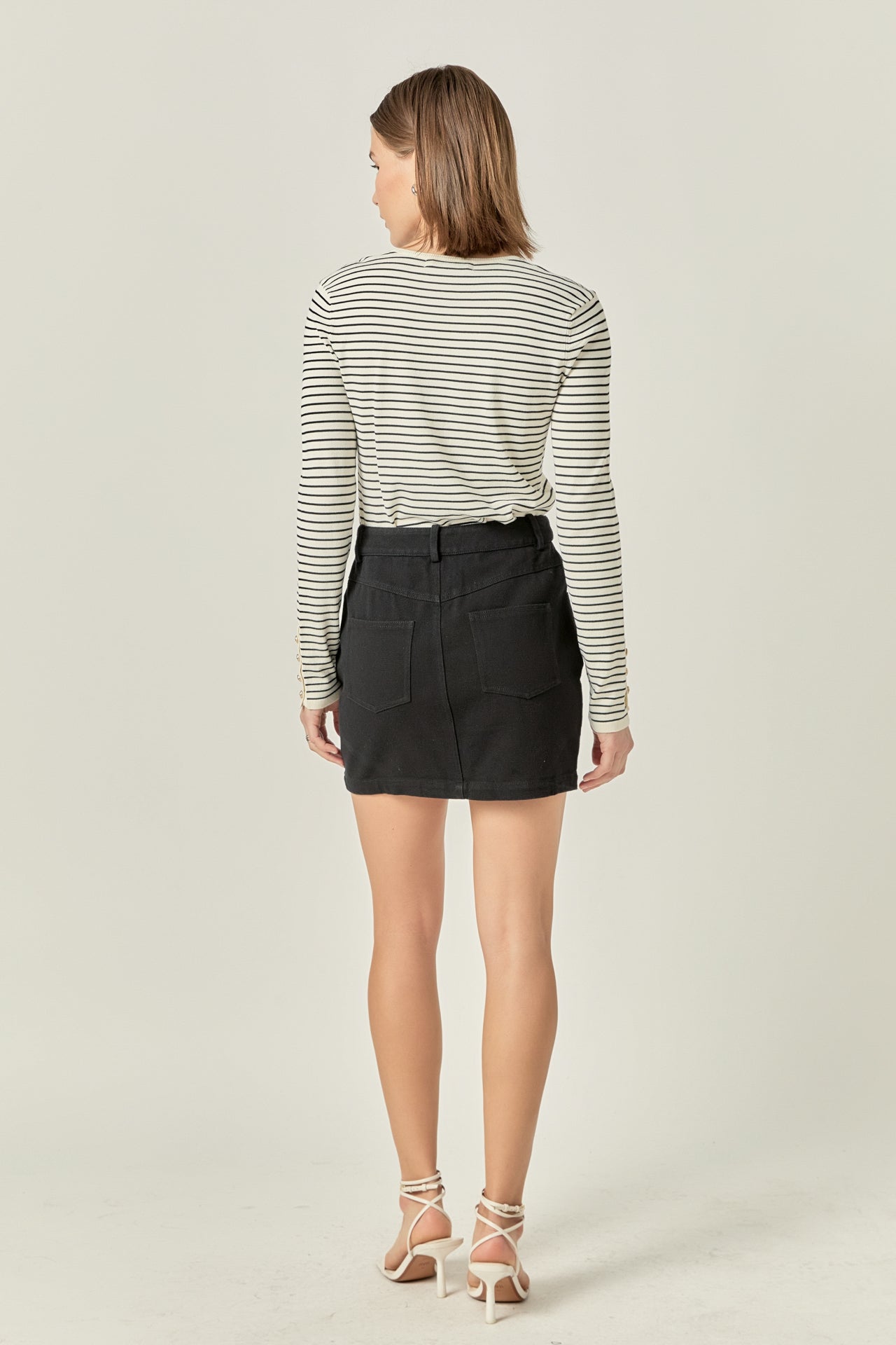 ENGLISH FACTORY - Stripe Knit Sweater - SWEATERS & KNITS available at Objectrare