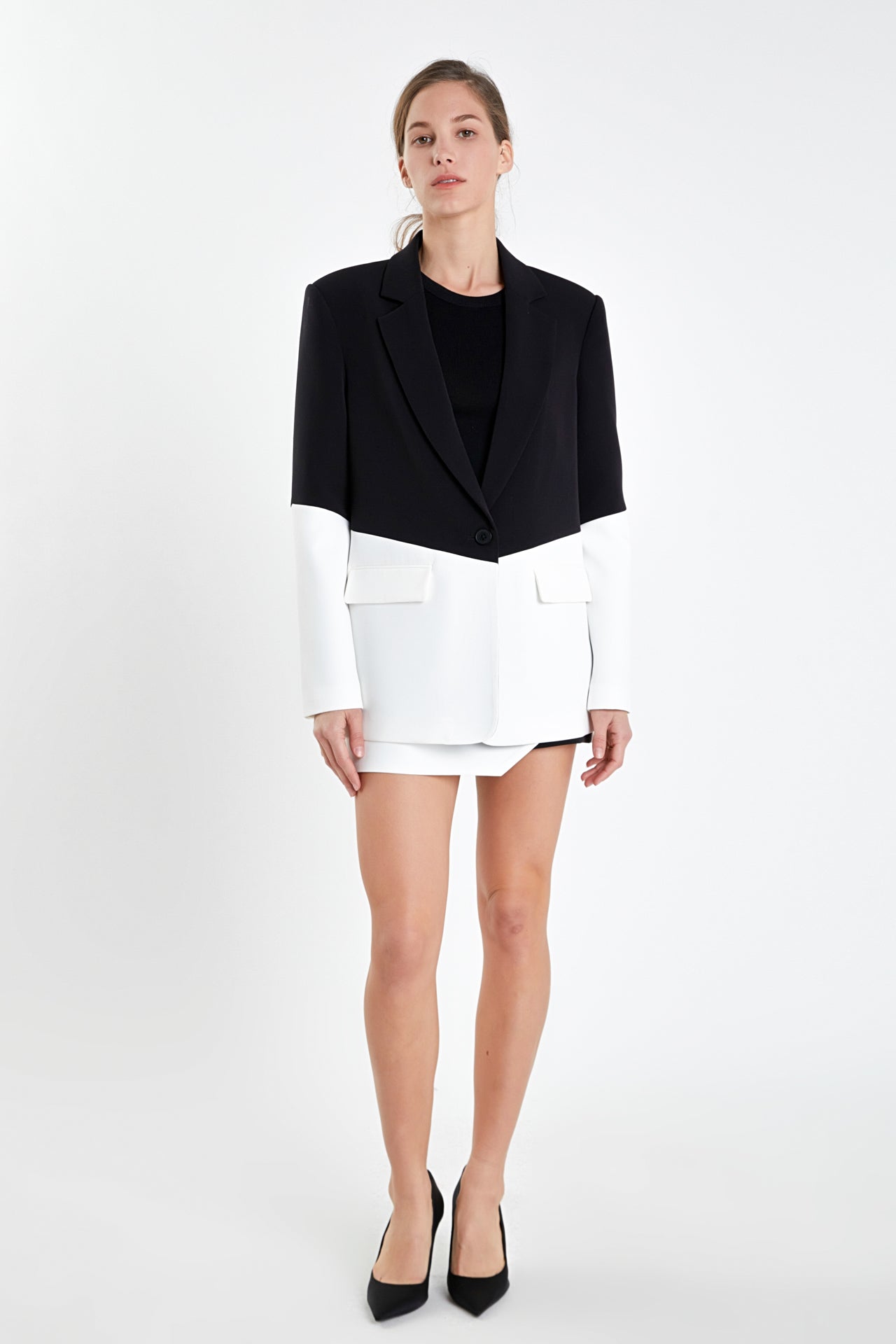 ENDLESS ROSE - Contrast Color Blazer - BLAZERS available at Objectrare