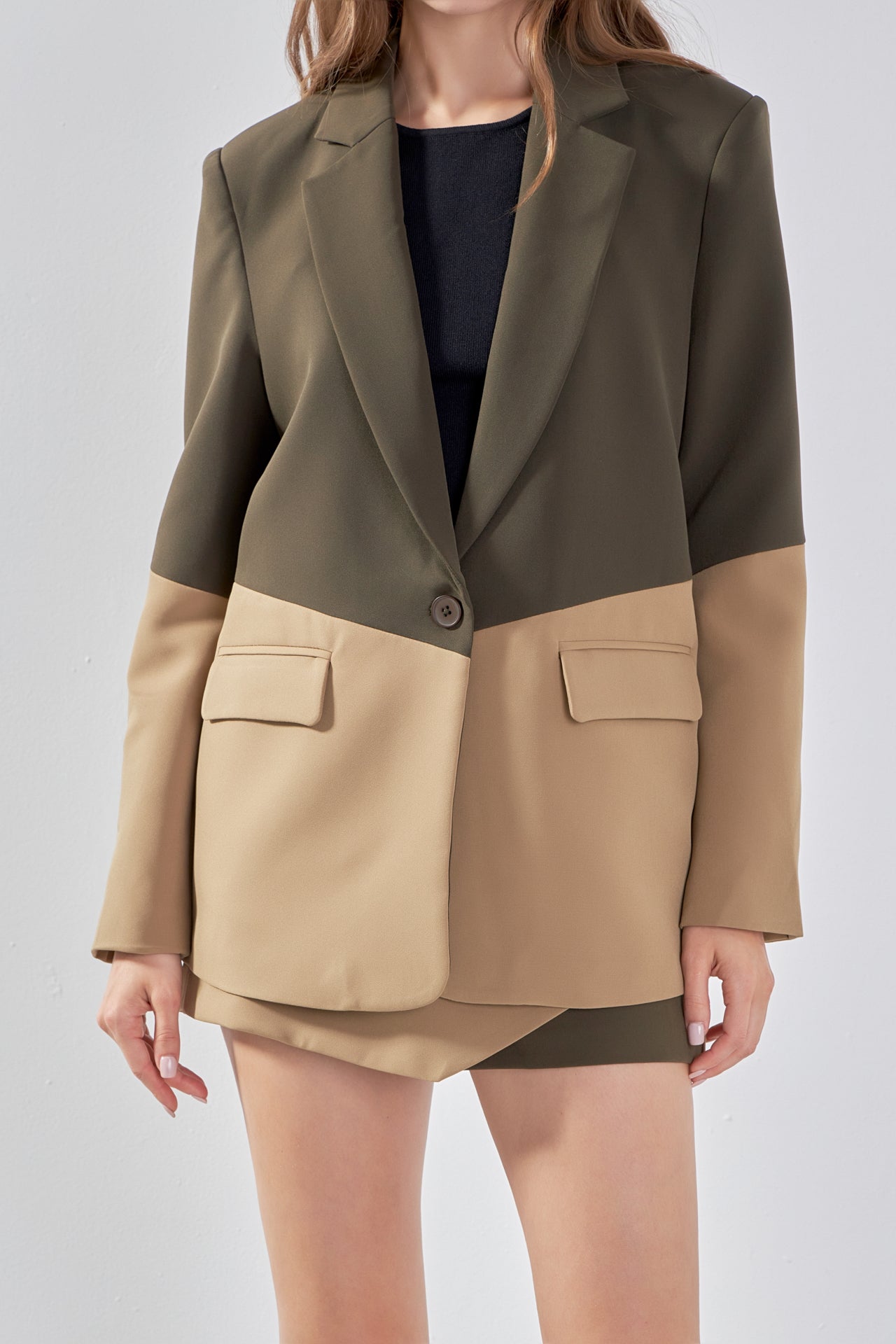 ENDLESS ROSE - Contrast Color Blazer - BLAZERS available at Objectrare