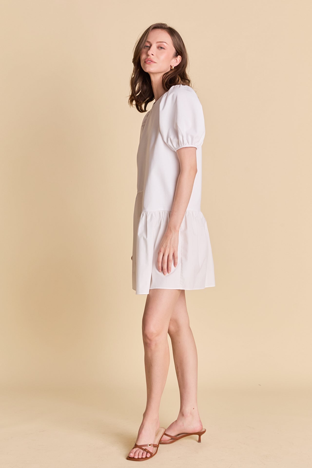 Knit Woven Mixed Dress