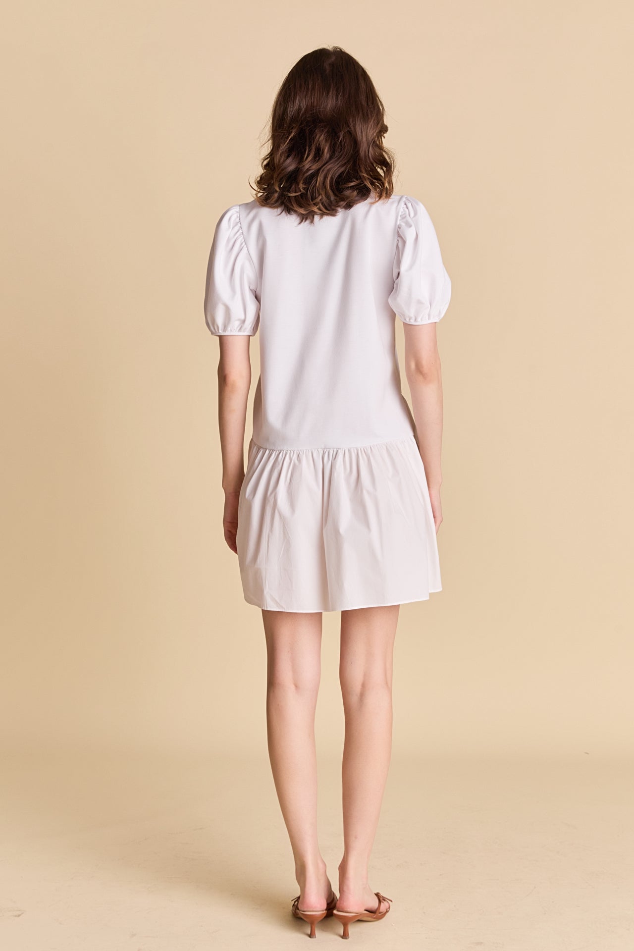 Knit Woven Mixed Dress