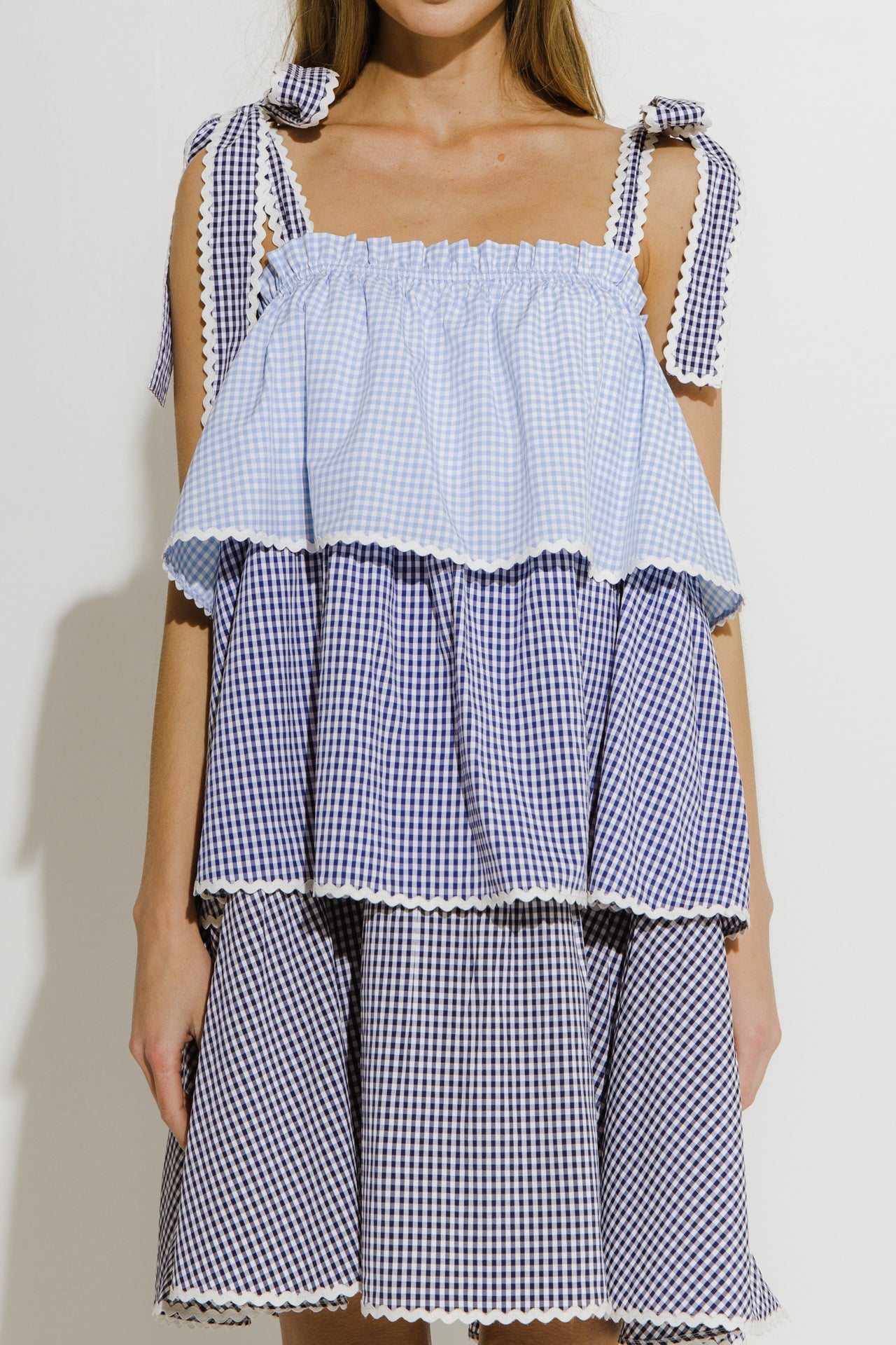 ENGLISH FACTORY - Colorblock Tiered Dress - DRESSES available at Objectrare