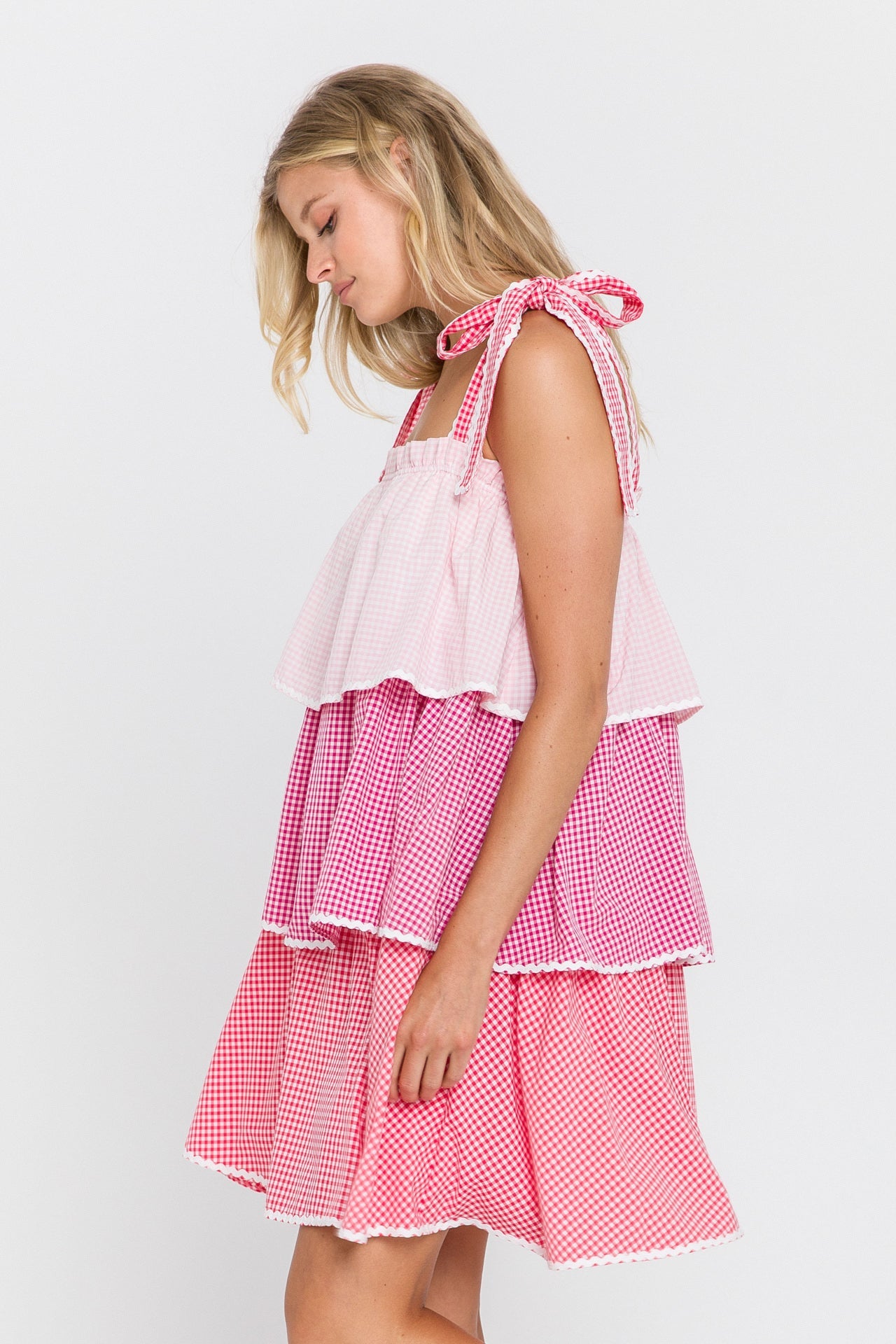 ENGLISH FACTORY - Colorblock Tiered Dress - DRESSES available at Objectrare