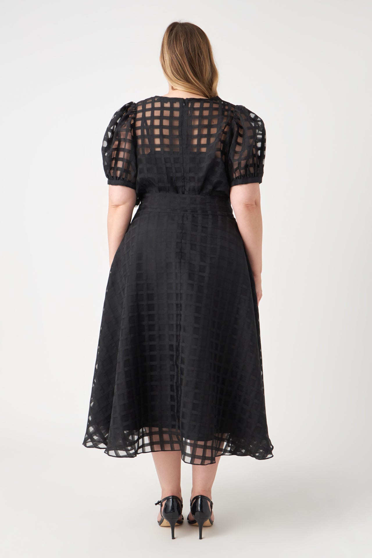 ENGLISH FACTORY - Plaid See Through Top - TOPS available at Objectrare