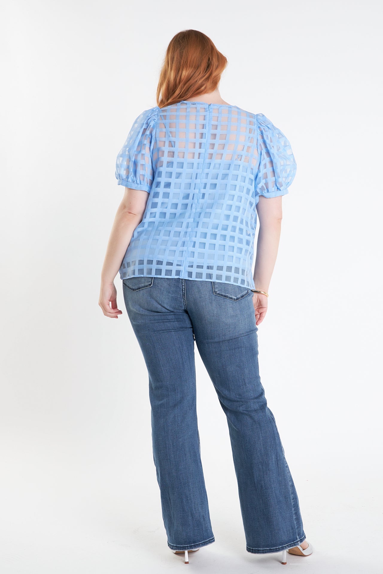 ENGLISH FACTORY - Plaid See Through Top - TOPS available at Objectrare