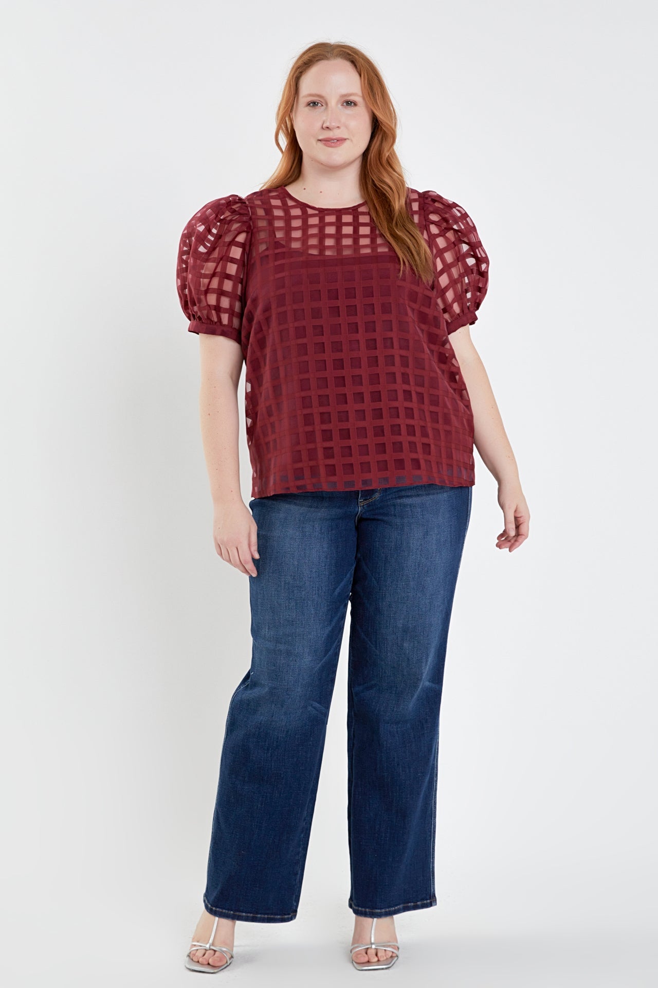 ENGLISH FACTORY - Plaid See Through Top - TOPS available at Objectrare