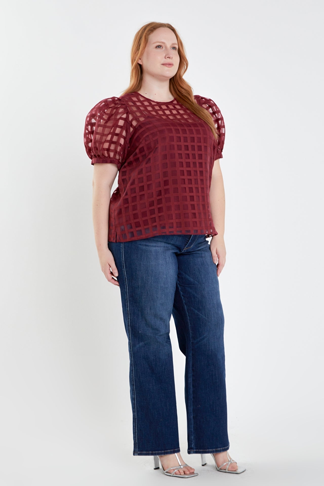 ENGLISH FACTORY - Plaid See Through Top - TOPS available at Objectrare