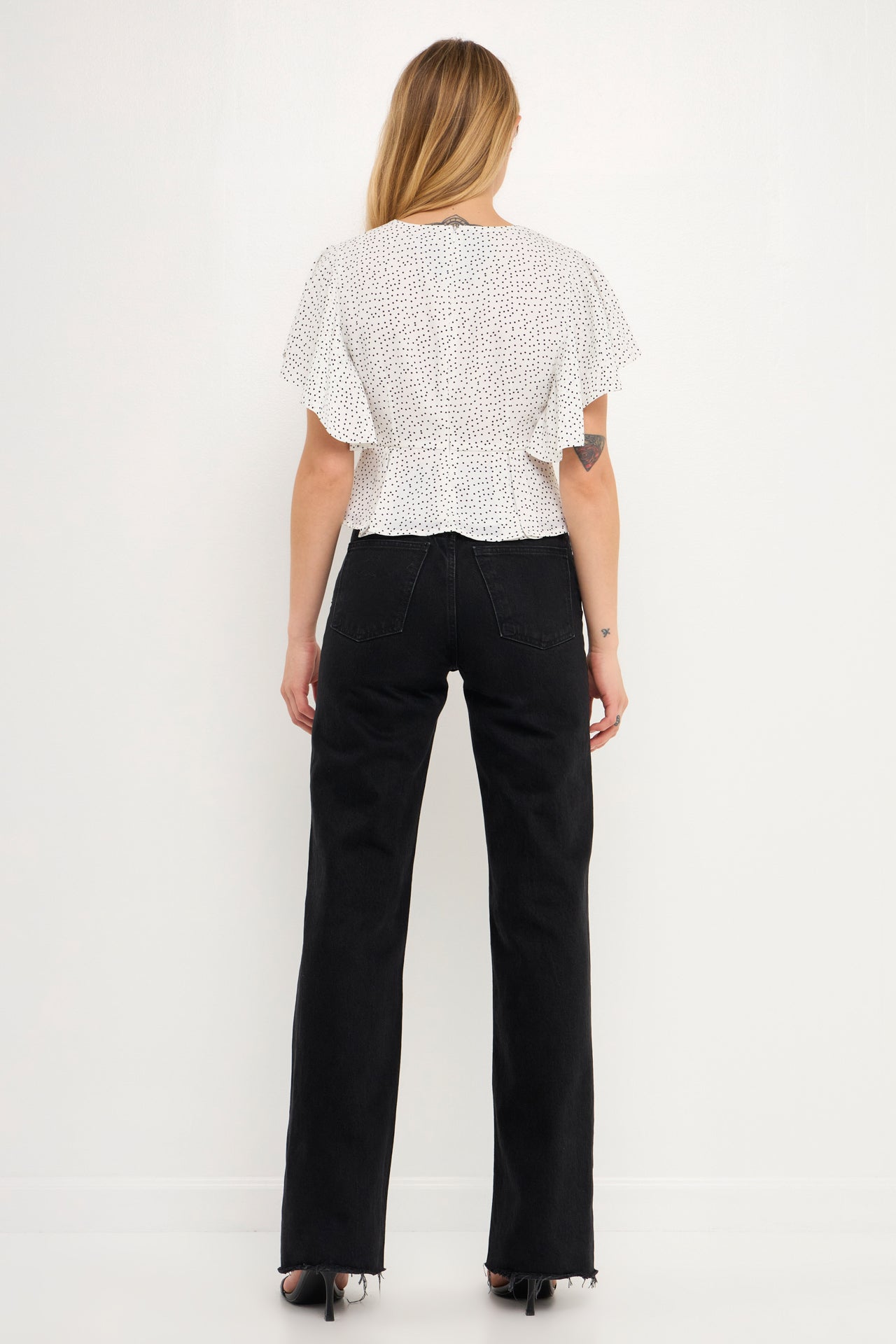 ENGLISH FACTORY - Dotted Wrapped Top - TOPS available at Objectrare