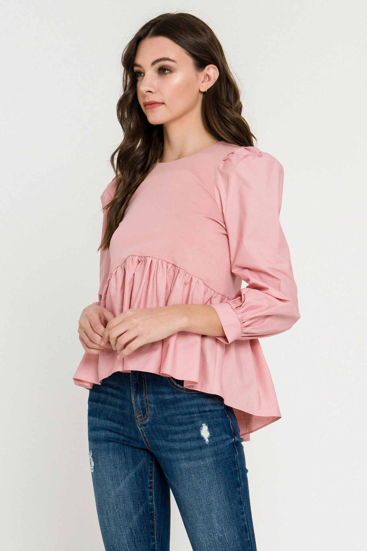 ENGLISH FACTORY - Woven Knit Mixed Top - TOPS available at Objectrare