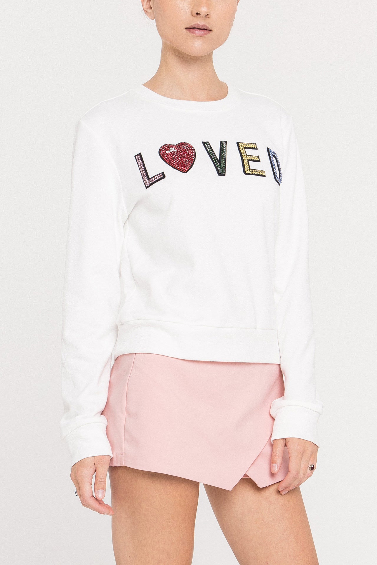 Beaded Loved Sweatshirt