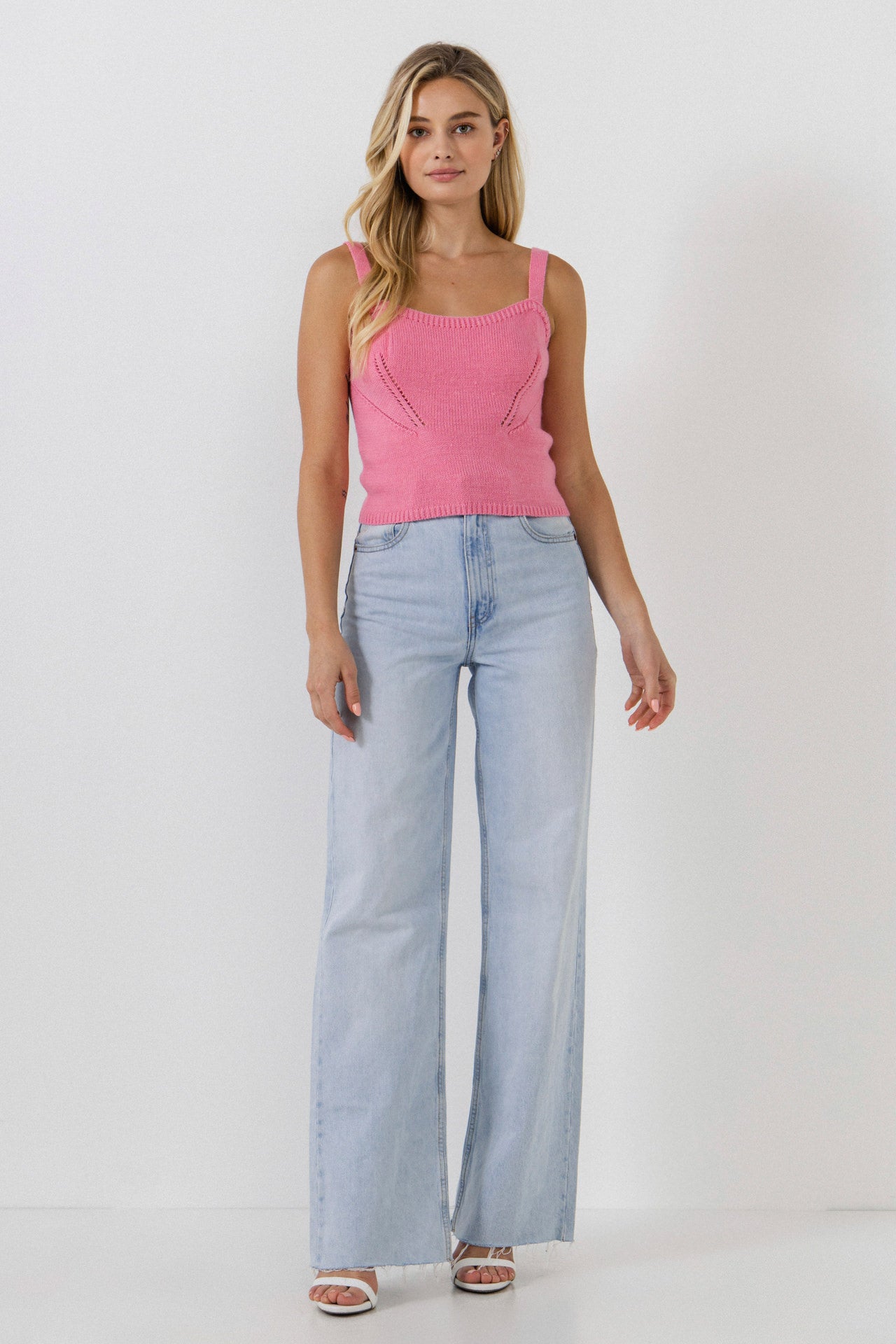 ENGLISH FACTORY - Tank Top Sweater - TOPS available at Objectrare