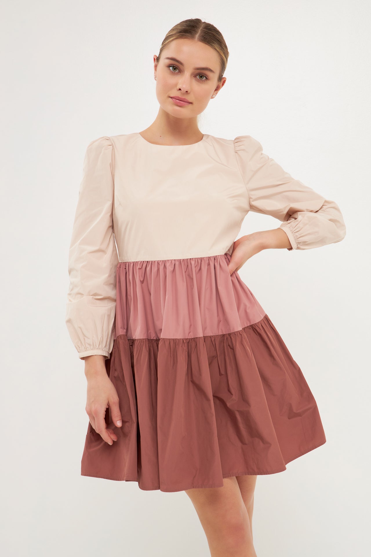 ENGLISH FACTORY - Colorblock Mini Dress - DRESSES available at Objectrare