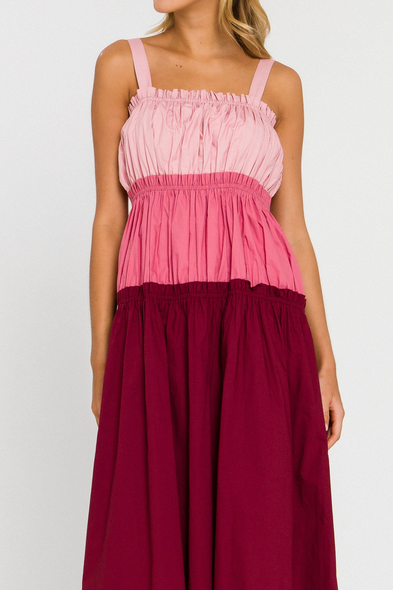 ENGLISH FACTORY - Colorblock Sleeveless Dress - DRESSES available at Objectrare