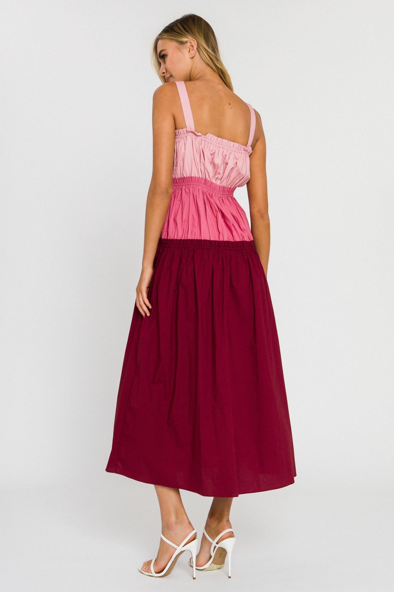 ENGLISH FACTORY - Colorblock Sleeveless Dress - DRESSES available at Objectrare