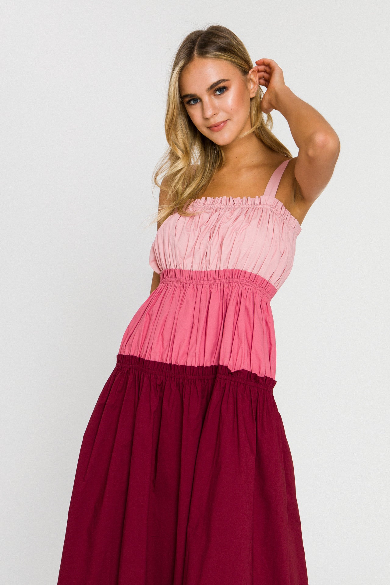 ENGLISH FACTORY - Colorblock Sleeveless Dress - DRESSES available at Objectrare