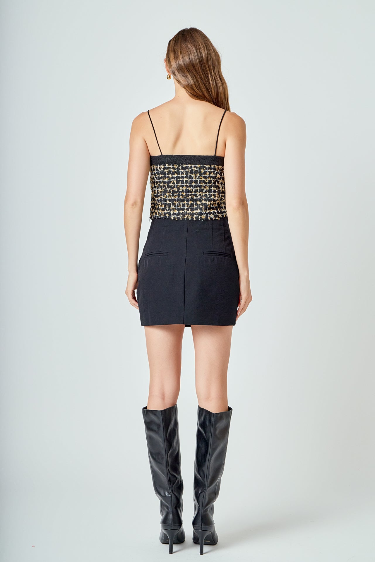 ENDLESS ROSE - Tweed Tank Top - TOPS available at Objectrare