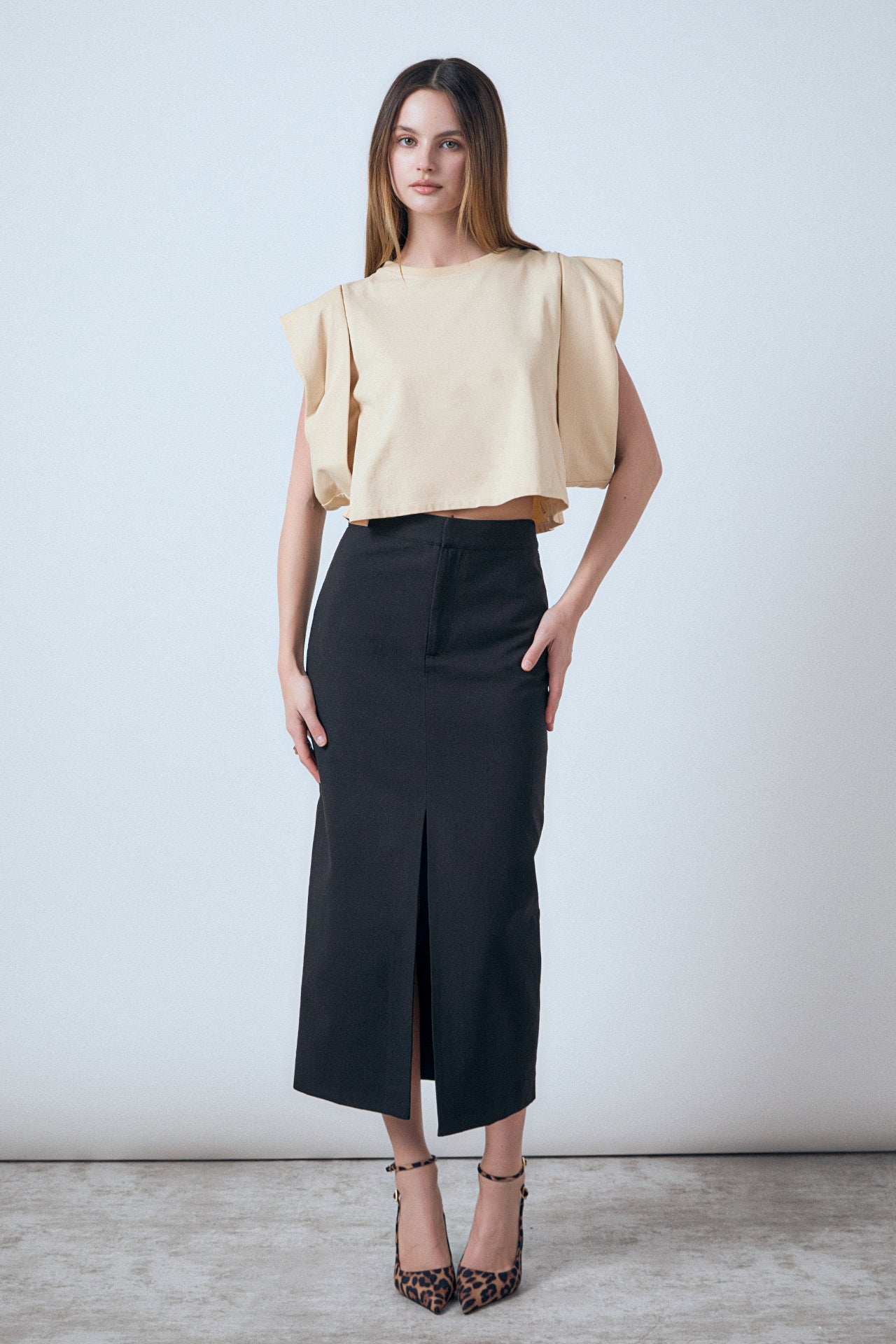 ENDLESS ROSE - Drop Shoulder Cropped Top - TOPS available at Objectrare