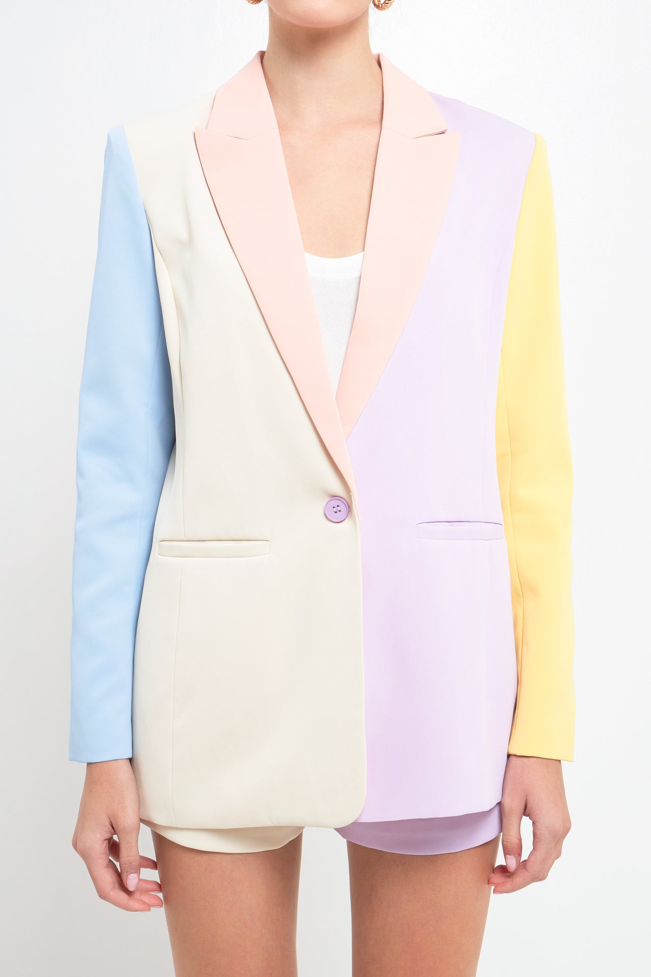 ENDLESS ROSE - Color Block Blazer - BLAZERS available at Objectrare