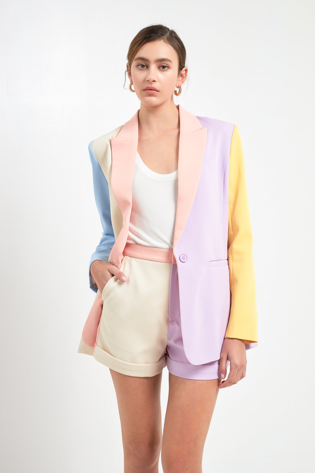 ENDLESS ROSE - Color Block Blazer - BLAZERS available at Objectrare