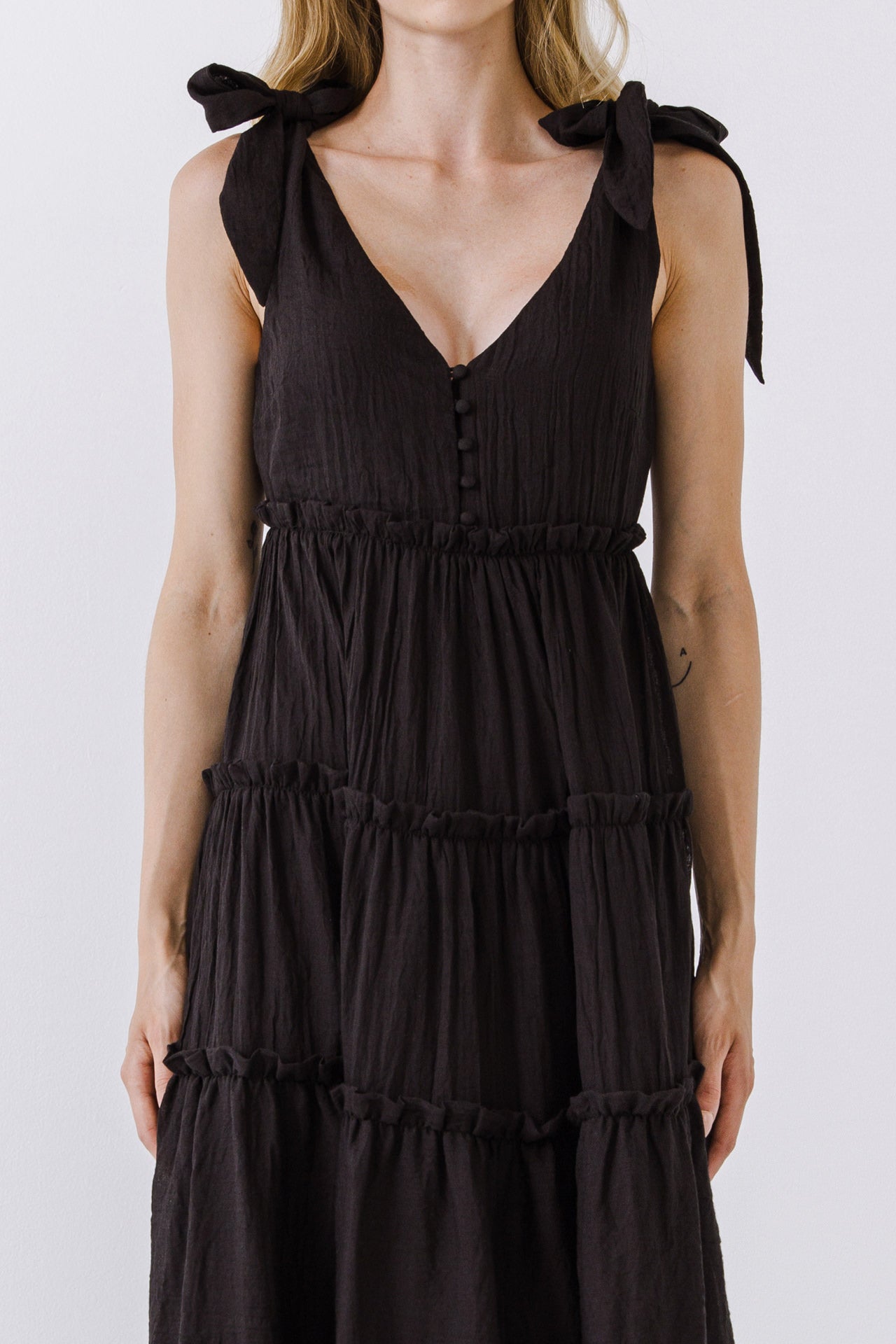 FREE THE ROSES - Tiered Maxi Dress - DRESSES available at Objectrare